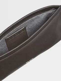 Small Gifts|Travel In Style>ZEGNA Dark Brown SECONDSKIN Clutch DarkBrown