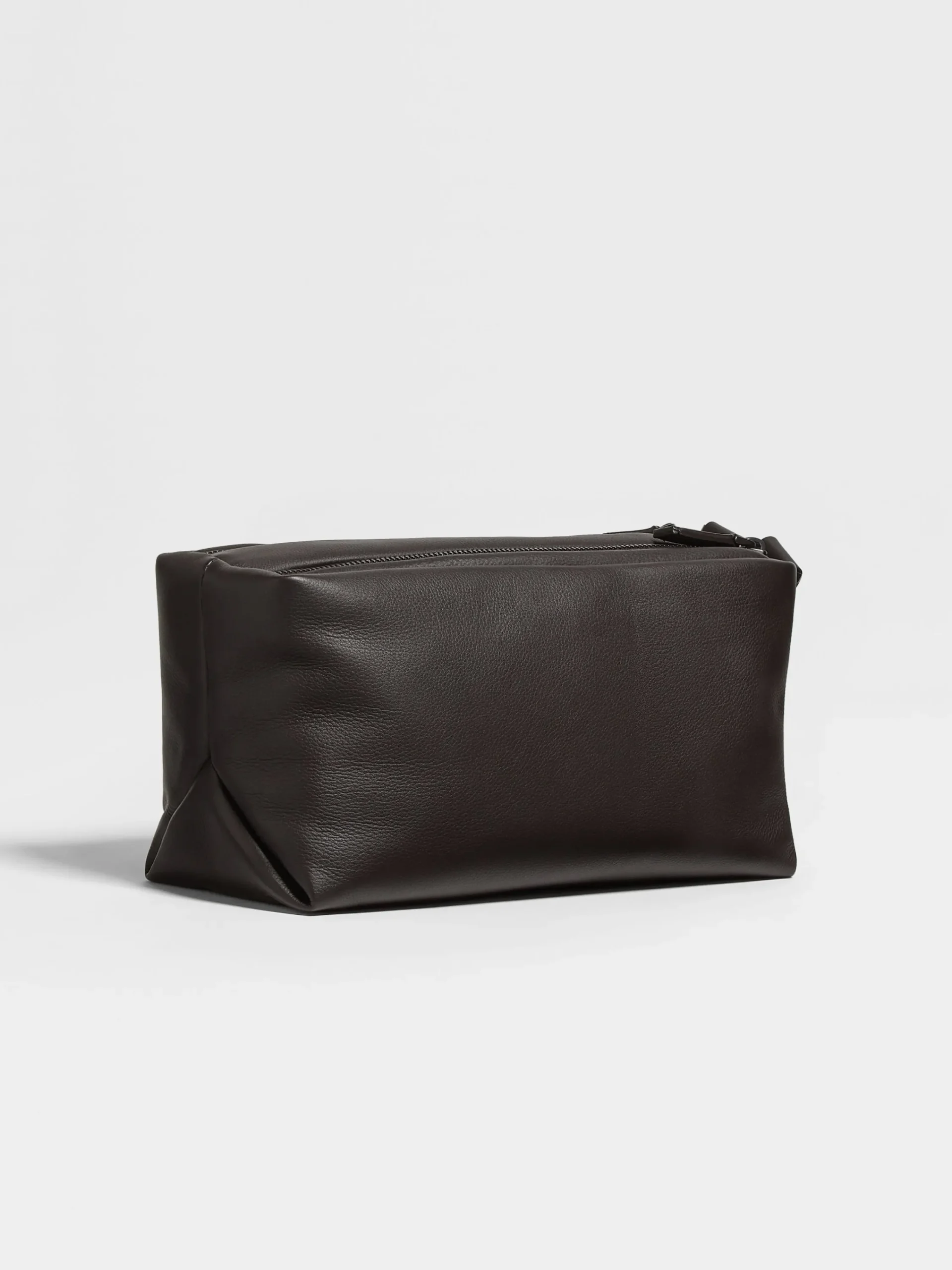 Small Gifts|Travel In Style>ZEGNA Dark Brown SECONDSKIN Softy Pouch DarkBrown