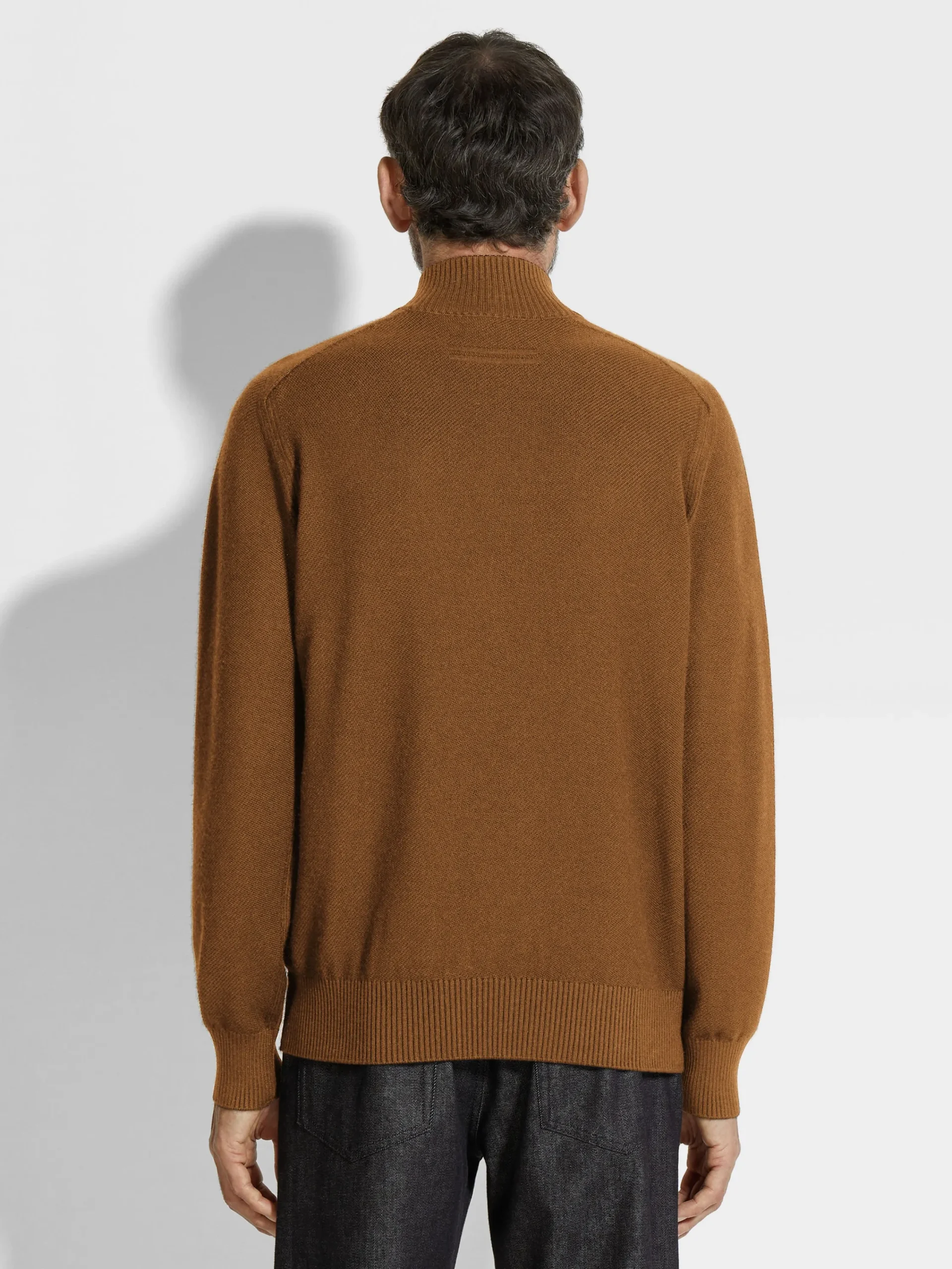 Sweaters>ZEGNA Dark Foliage Cashseta Full Zip Cardigan DarkFoliage