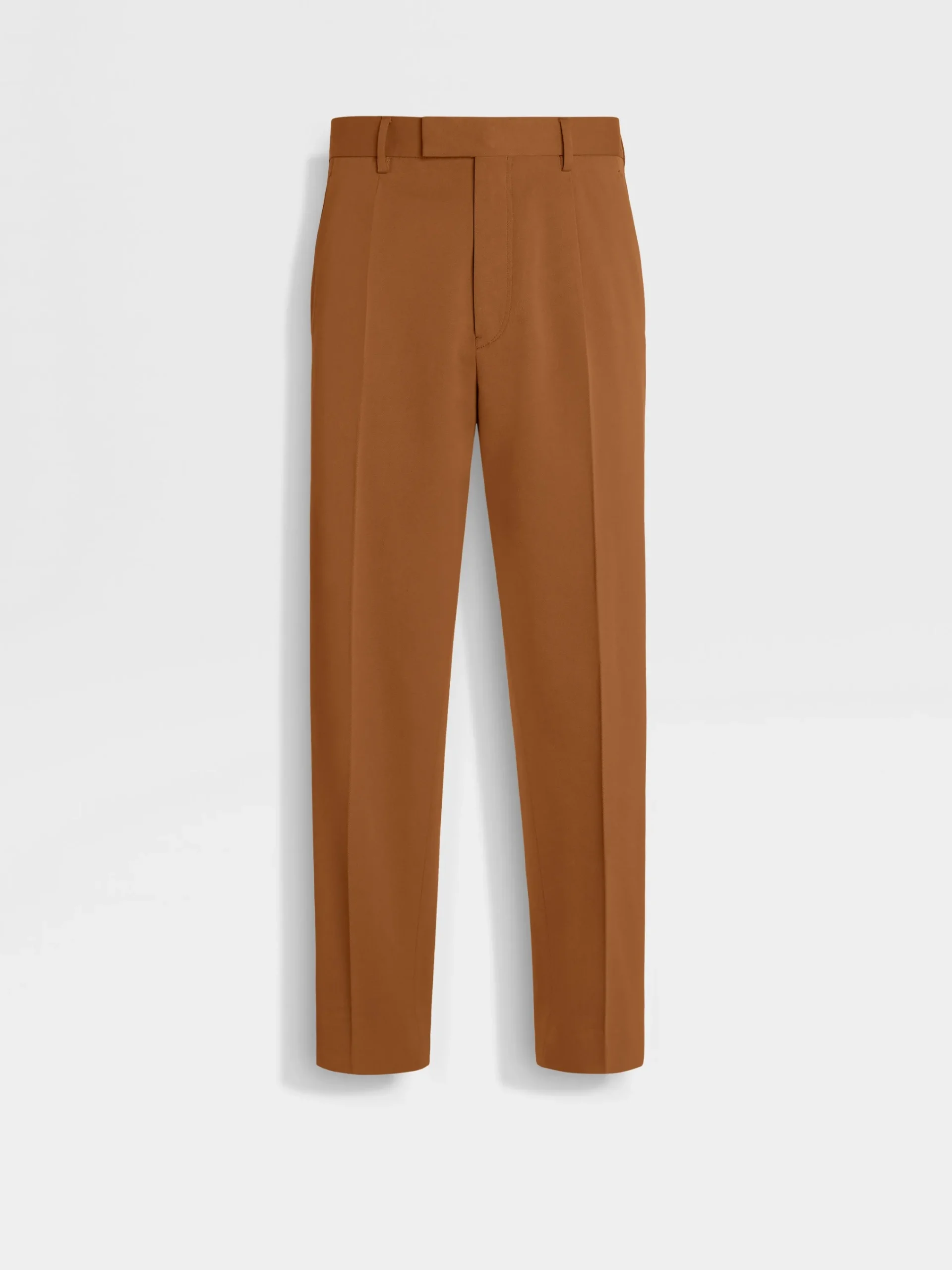 Pants>ZEGNA Dark Foliage Cotton and Wool Pants DarkFoliage