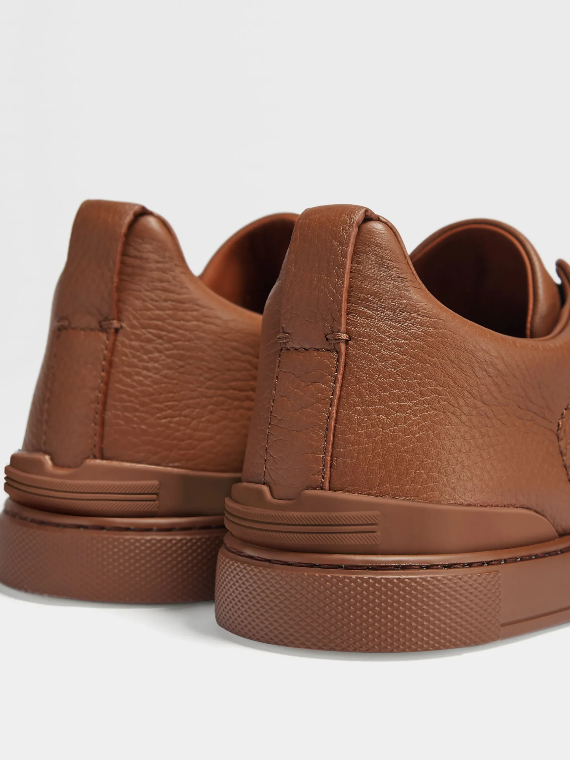 Sneakers>ZEGNA Dark Foliage Deerskin Triple Stitch™ Sneakers DarkFoliage
