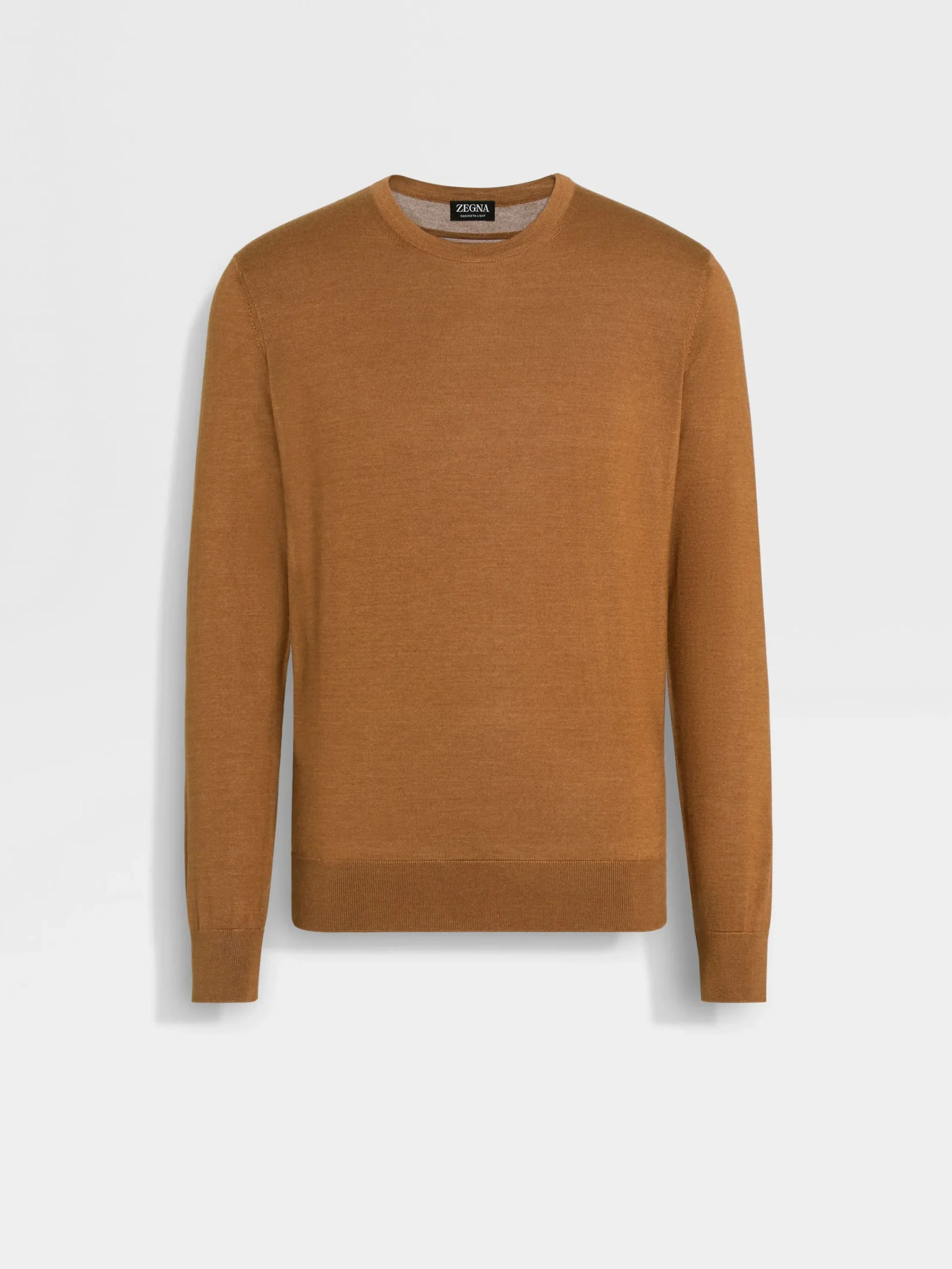 Sweaters>ZEGNA Dark Foliage Mélange Cashseta Crewneck DarkFoliageMélange