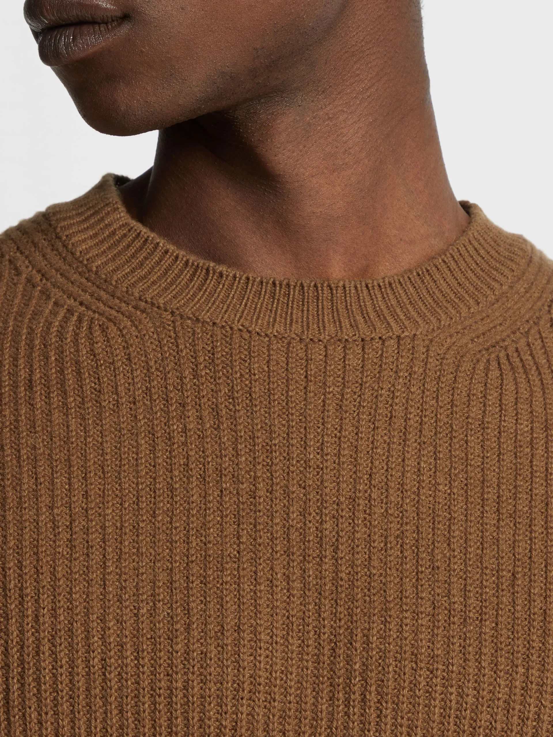 Travel In Style|Sweaters>ZEGNA Dark Foliage Mélange Oasi Cashmere Crewneck DarkFoliageMélange