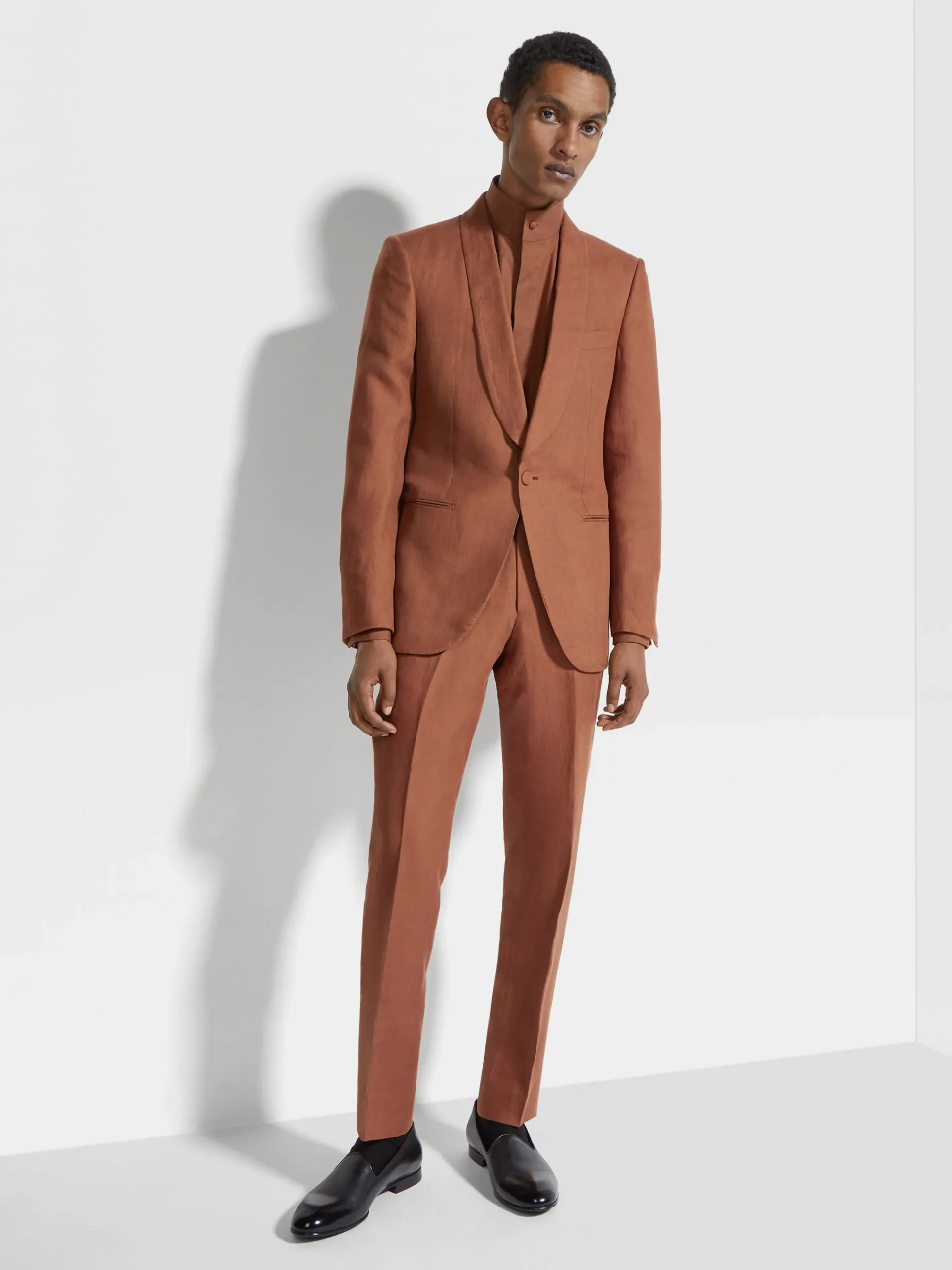Blazers>ZEGNA Dark Foliage Oasi Lino Evening Jacket DarkFoliage