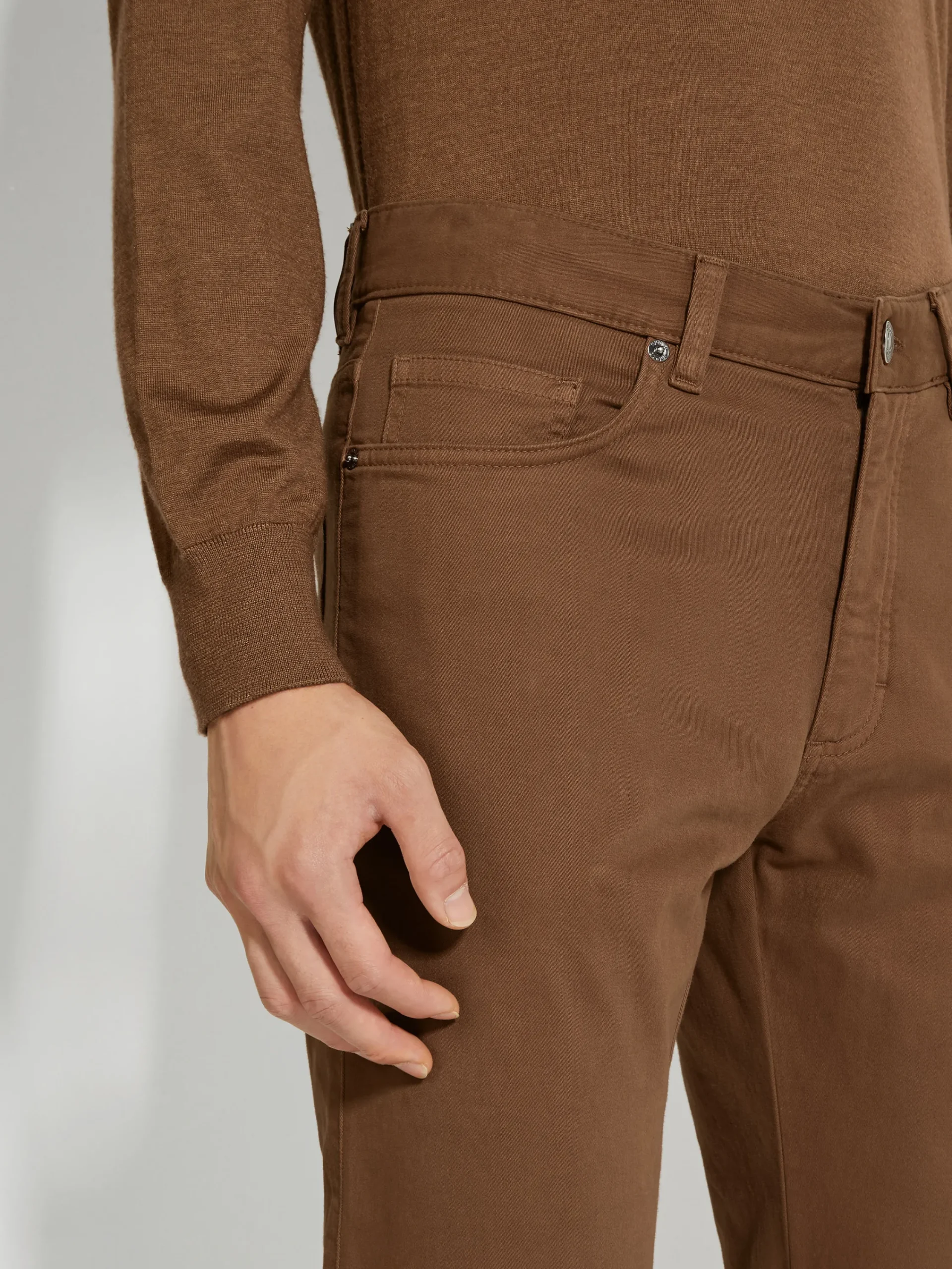 Jeans>ZEGNA Dark Foliage Stretch Cotton Roccia Jeans DarkFoliage