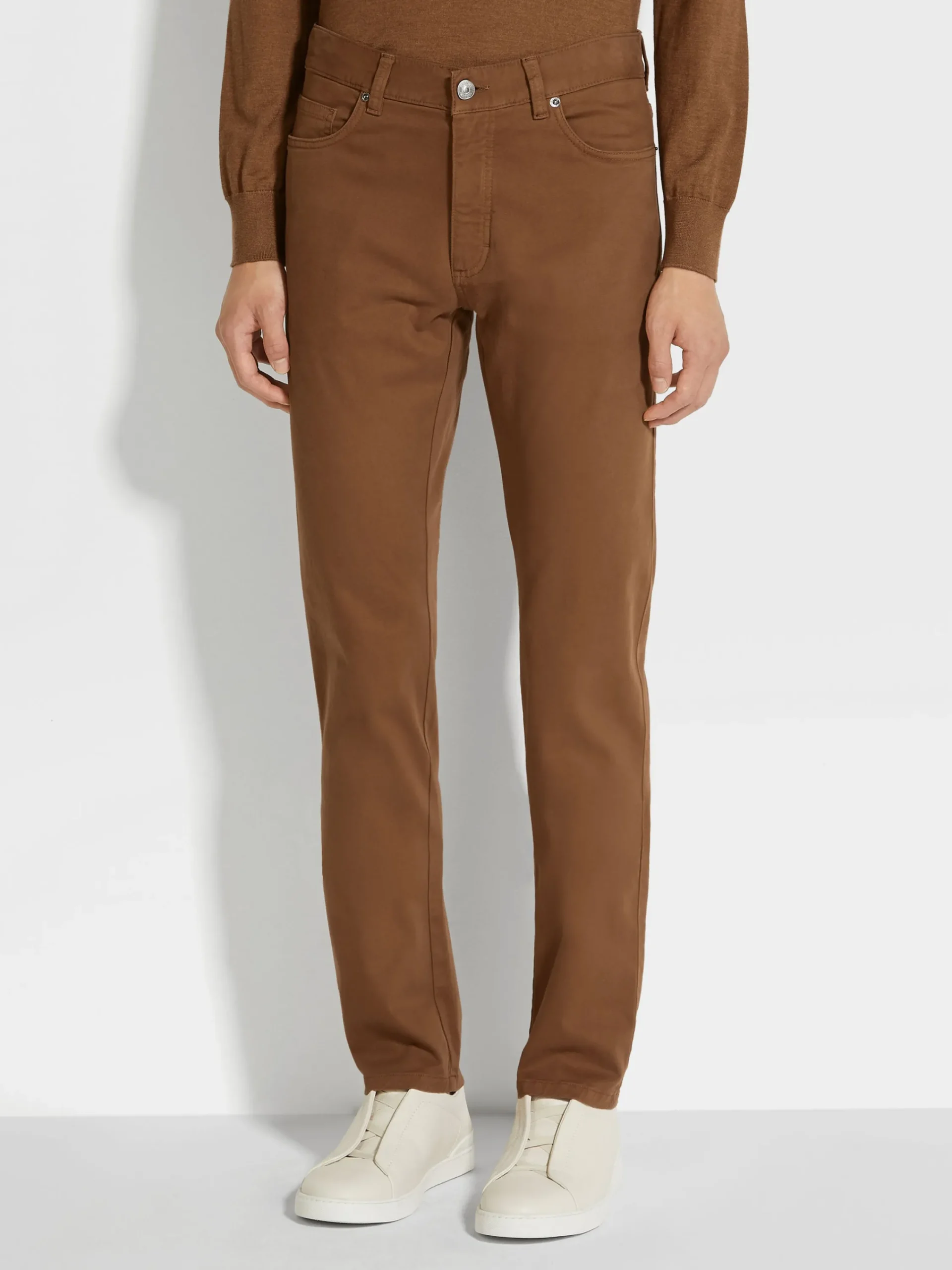 Jeans>ZEGNA Dark Foliage Stretch Cotton Roccia Jeans DarkFoliage