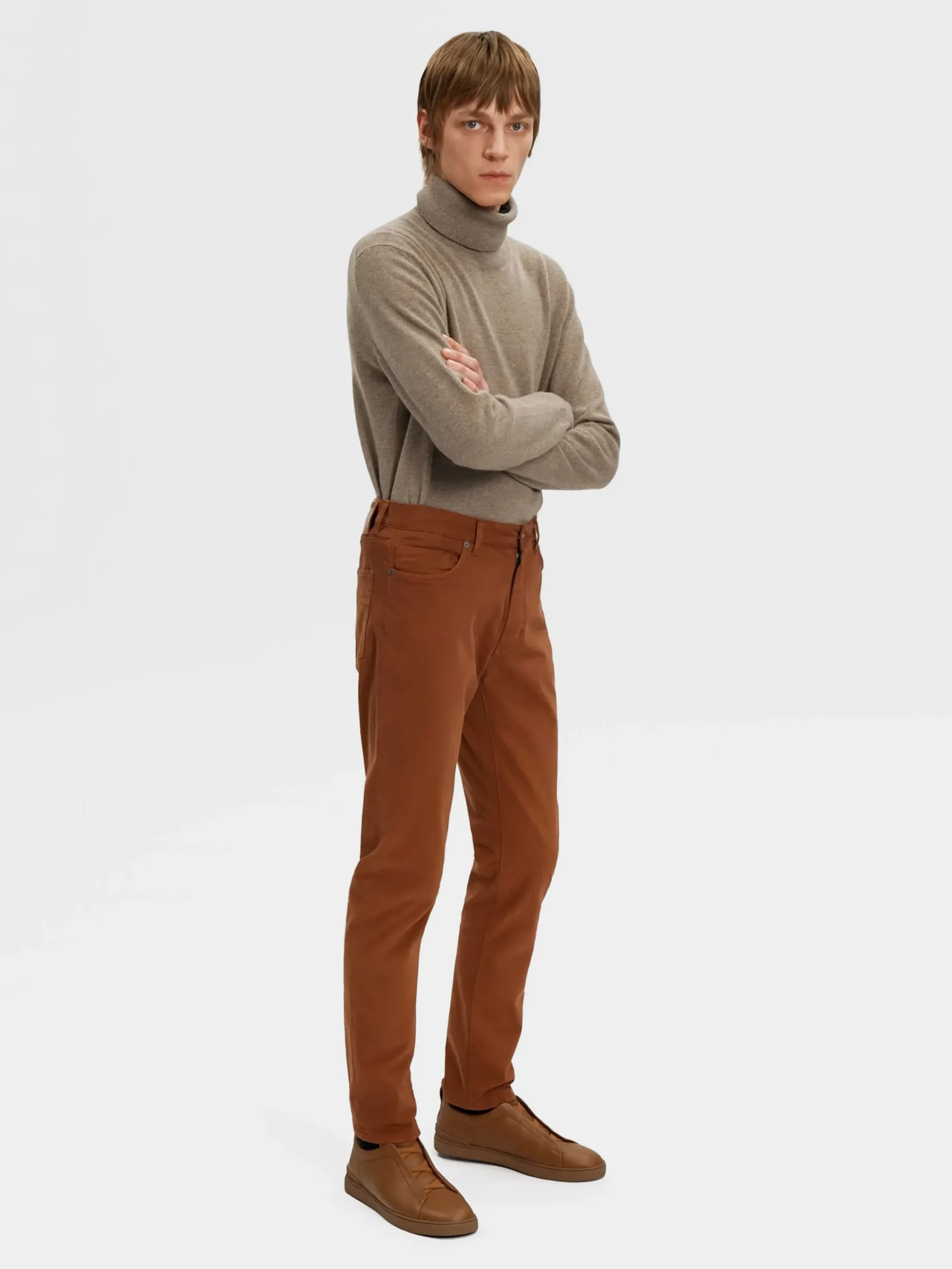 Jeans>ZEGNA Dark Foliage Stretch Cotton Roccia Jeans DarkFoliage