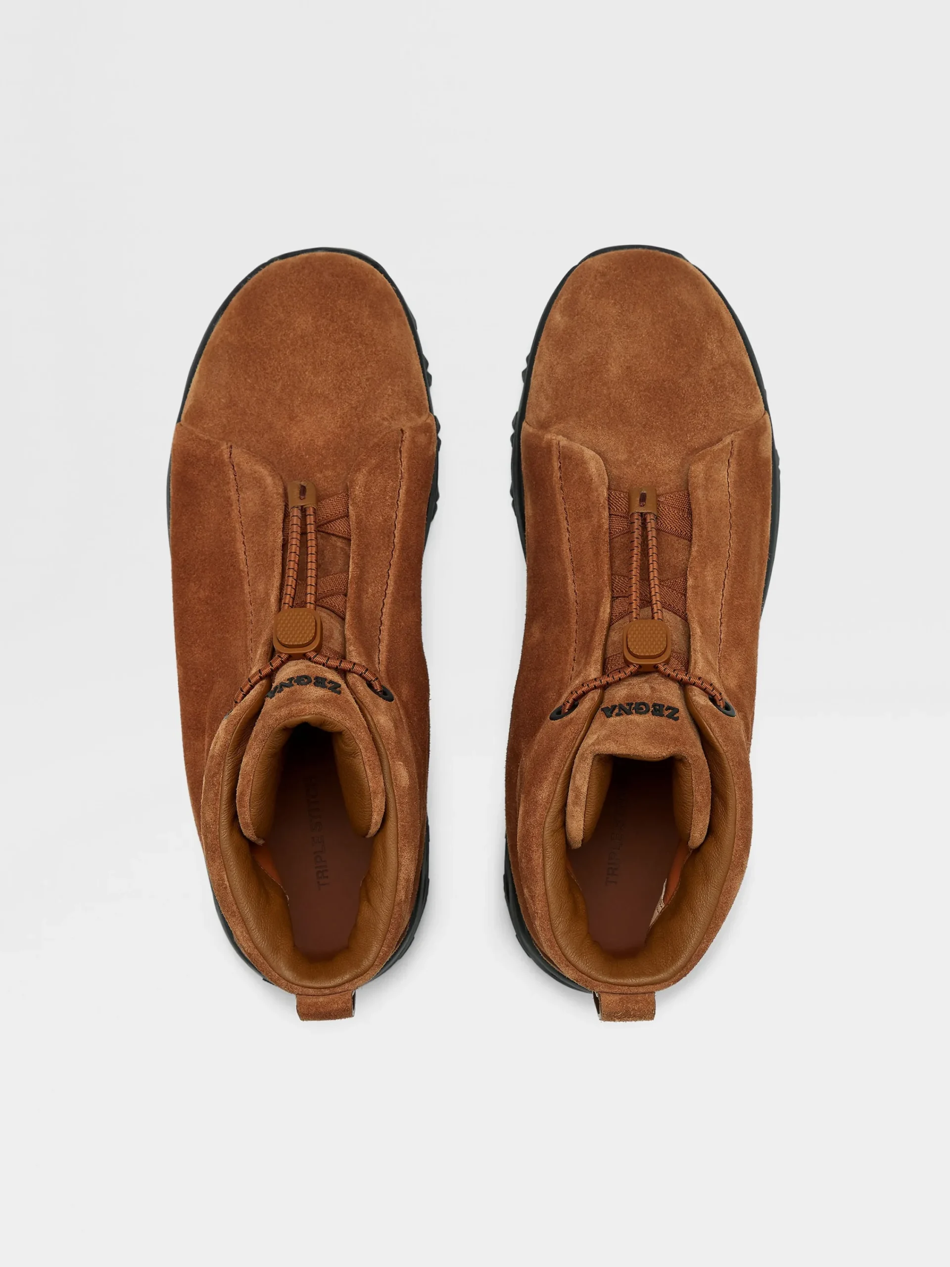 Boots|Sneakers>ZEGNA Dark Foliage Suede Triple Stitch™ Vetta Sneakers DarkFoliage