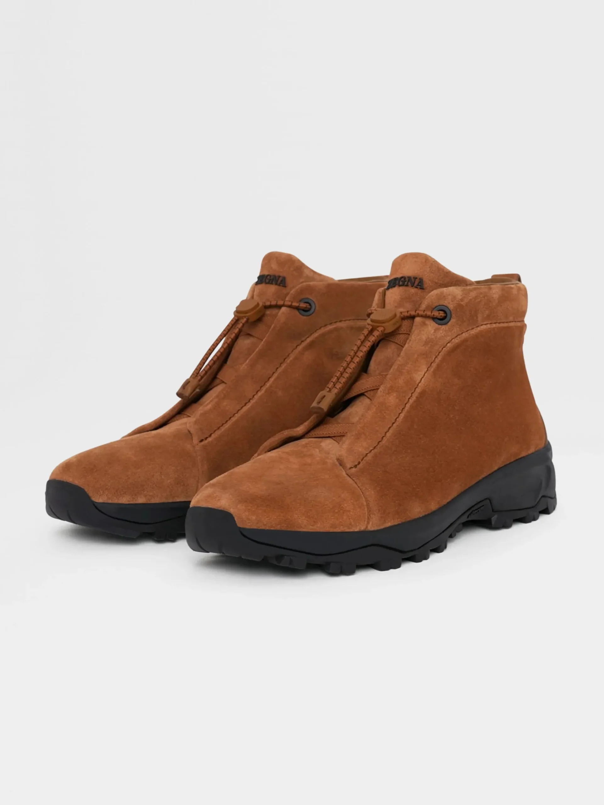 Boots|Sneakers>ZEGNA Dark Foliage Suede Triple Stitch™ Vetta Sneakers DarkFoliage
