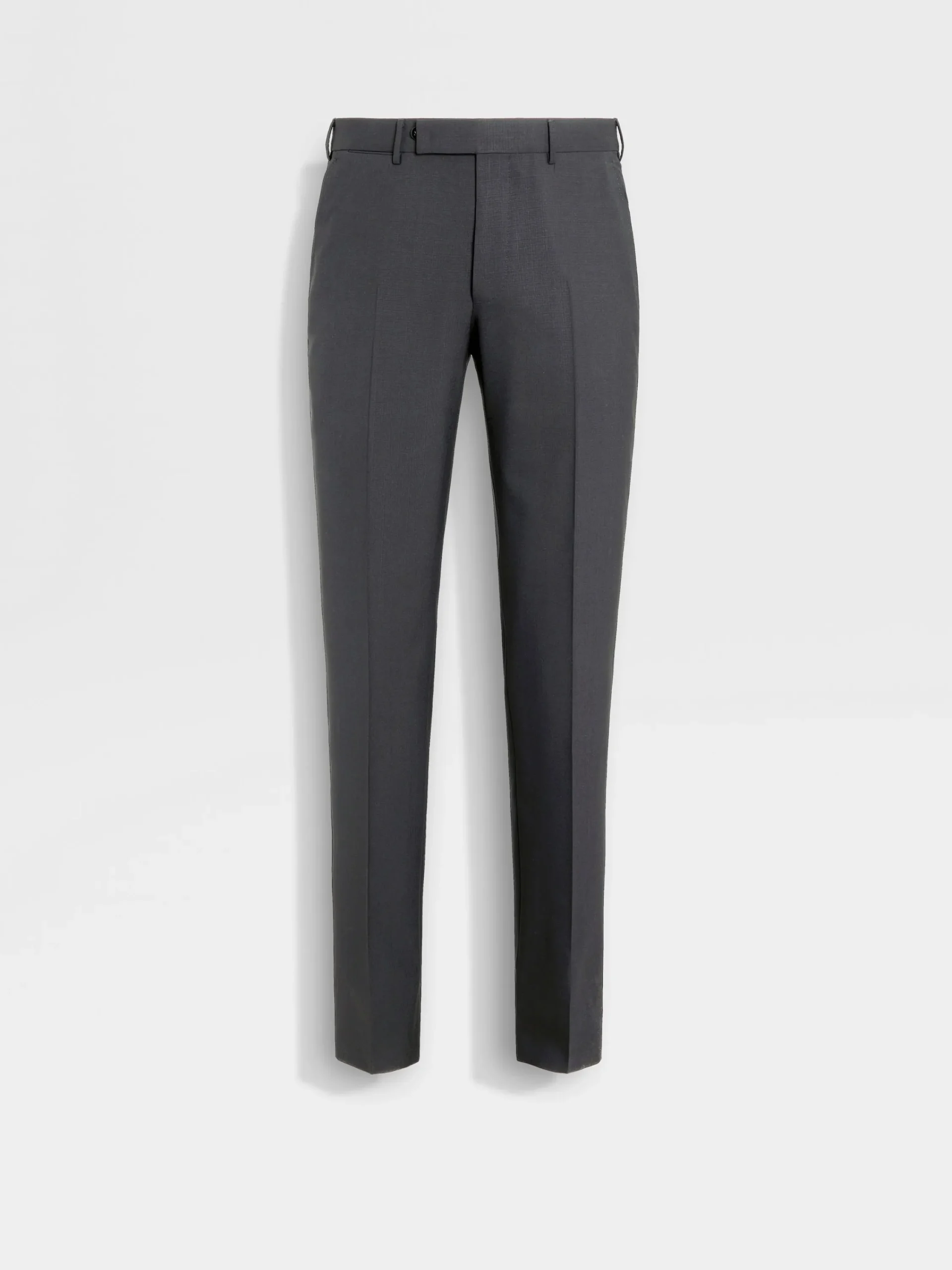 Pants>ZEGNA Dark Grey High Performance™ Wool Pants DarkGrey