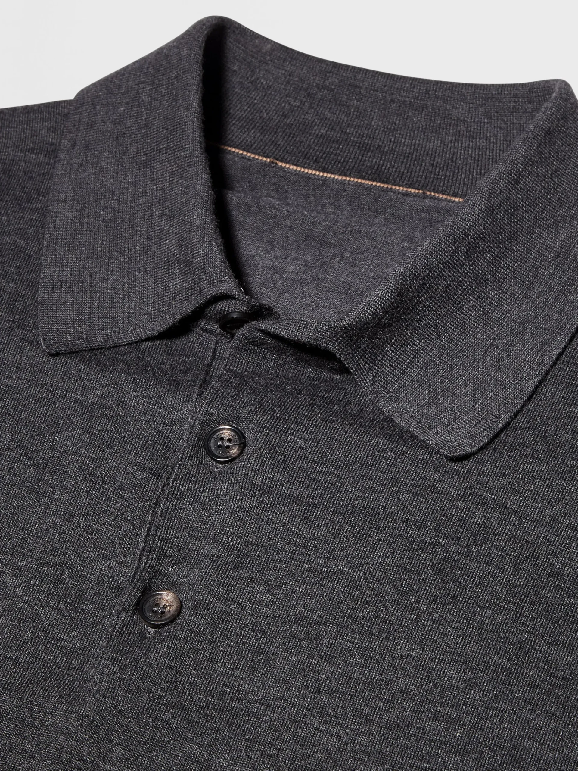 Polo Shirts|Sweaters>ZEGNA Dark Grey 12milmil12 Wool Polo DarkGrey