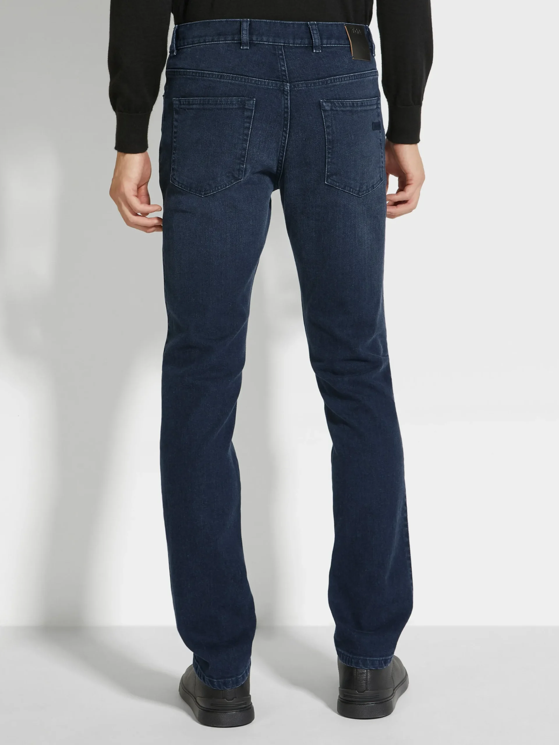Jeans>ZEGNA Dark Grey Stone-washed Stretch Cotton Roccia Jeans DarkGrey
