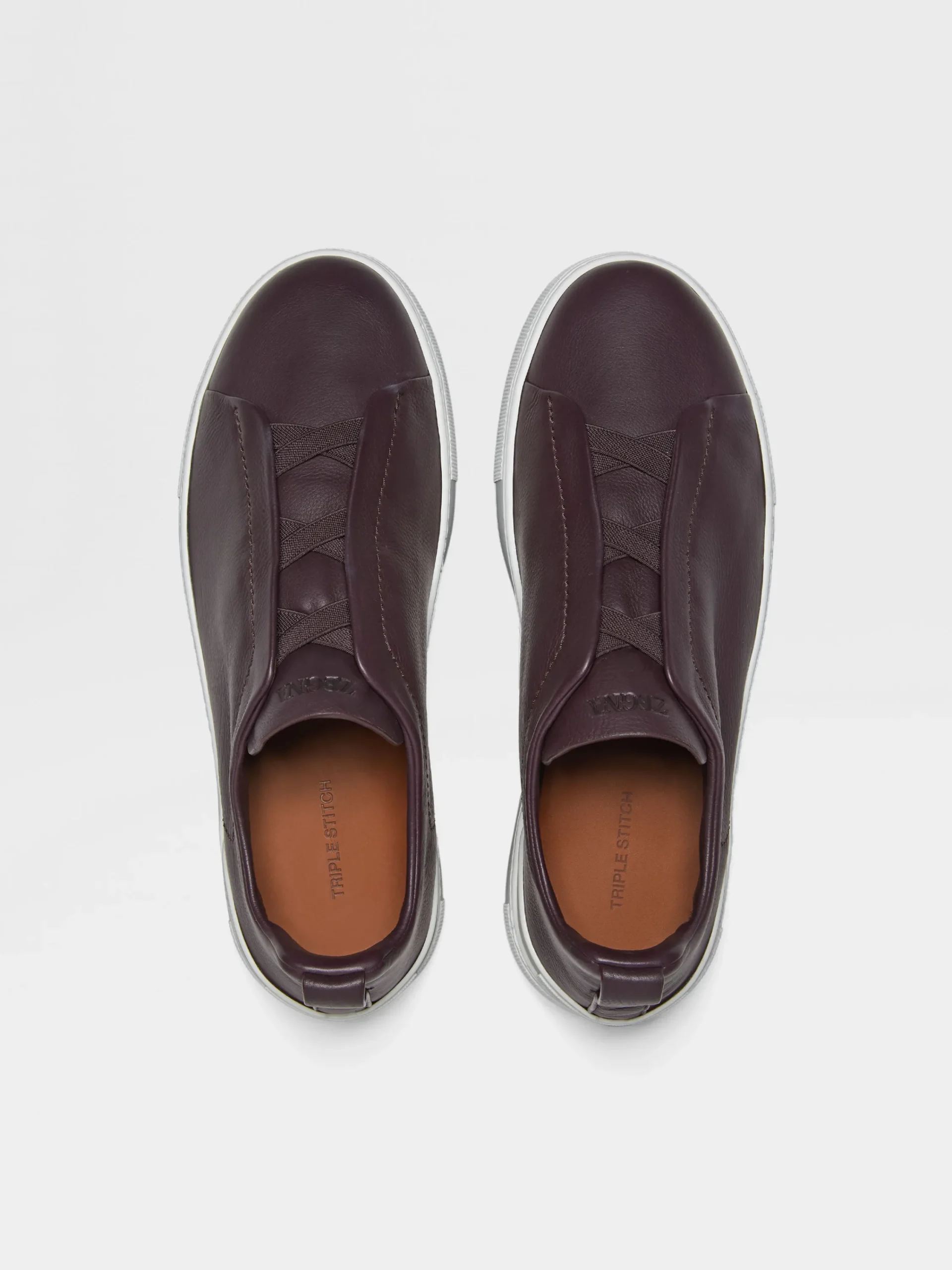Travel In Style|Sneakers>ZEGNA Dark Purple Triple Stitch™ SECONDSKIN Sneakers DarkPurple