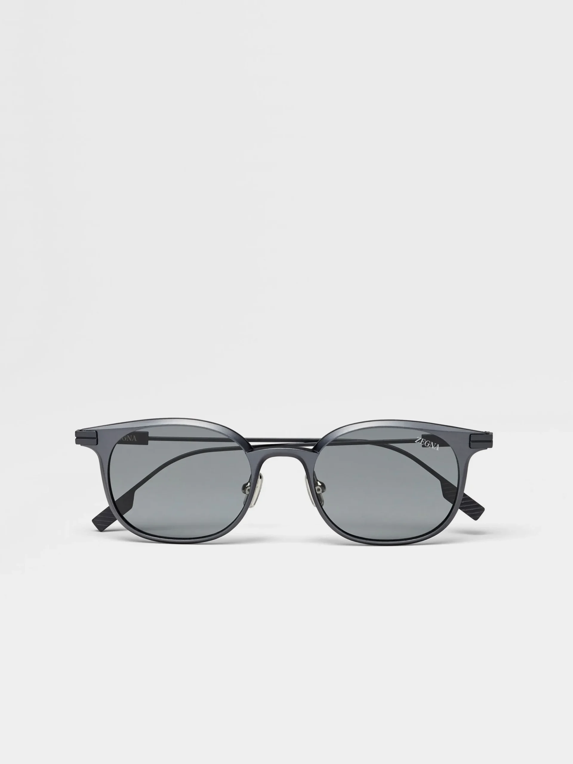 Sunglasses>ZEGNA Dark Silver Aluminium Sunglasses DarkSilver
