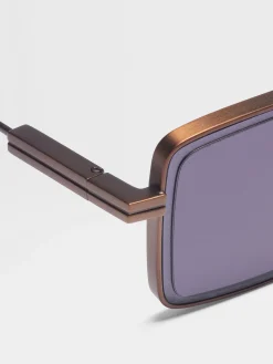 Sunglasses>ZEGNA Metal Sunglasses Foliage