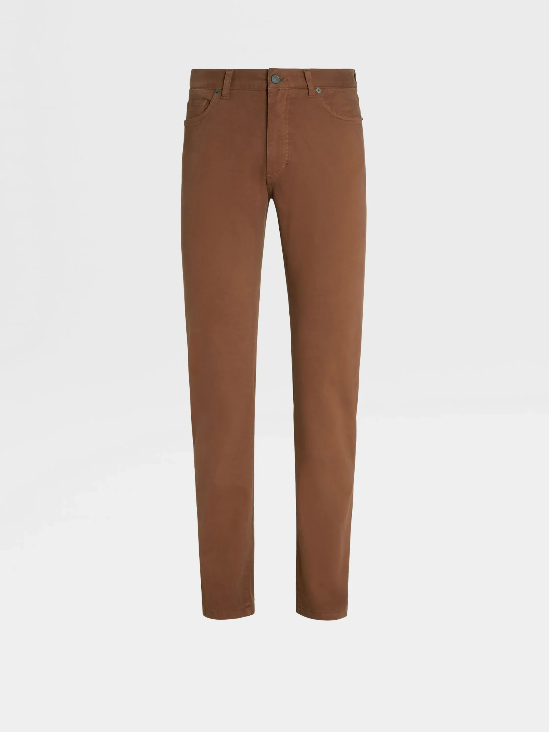 Jeans>ZEGNA Stretch Cotton Roccia Jeans Foliage