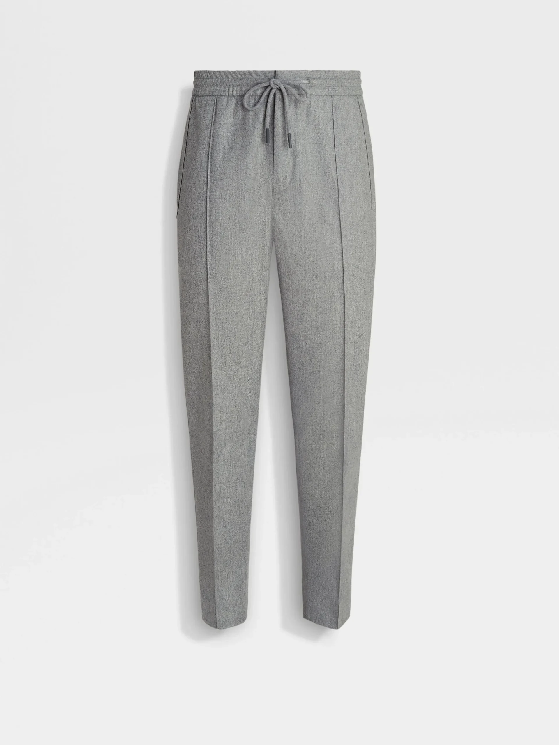 Joggers And Sweatshirts>ZEGNA Grey Mélange 15milmil15 Wool Joggers GreyMélange
