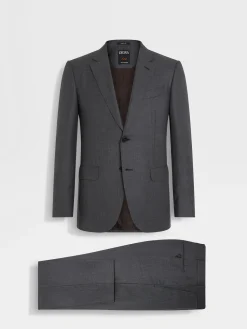Suits>ZEGNA Oasi Cashmere Suit Grey