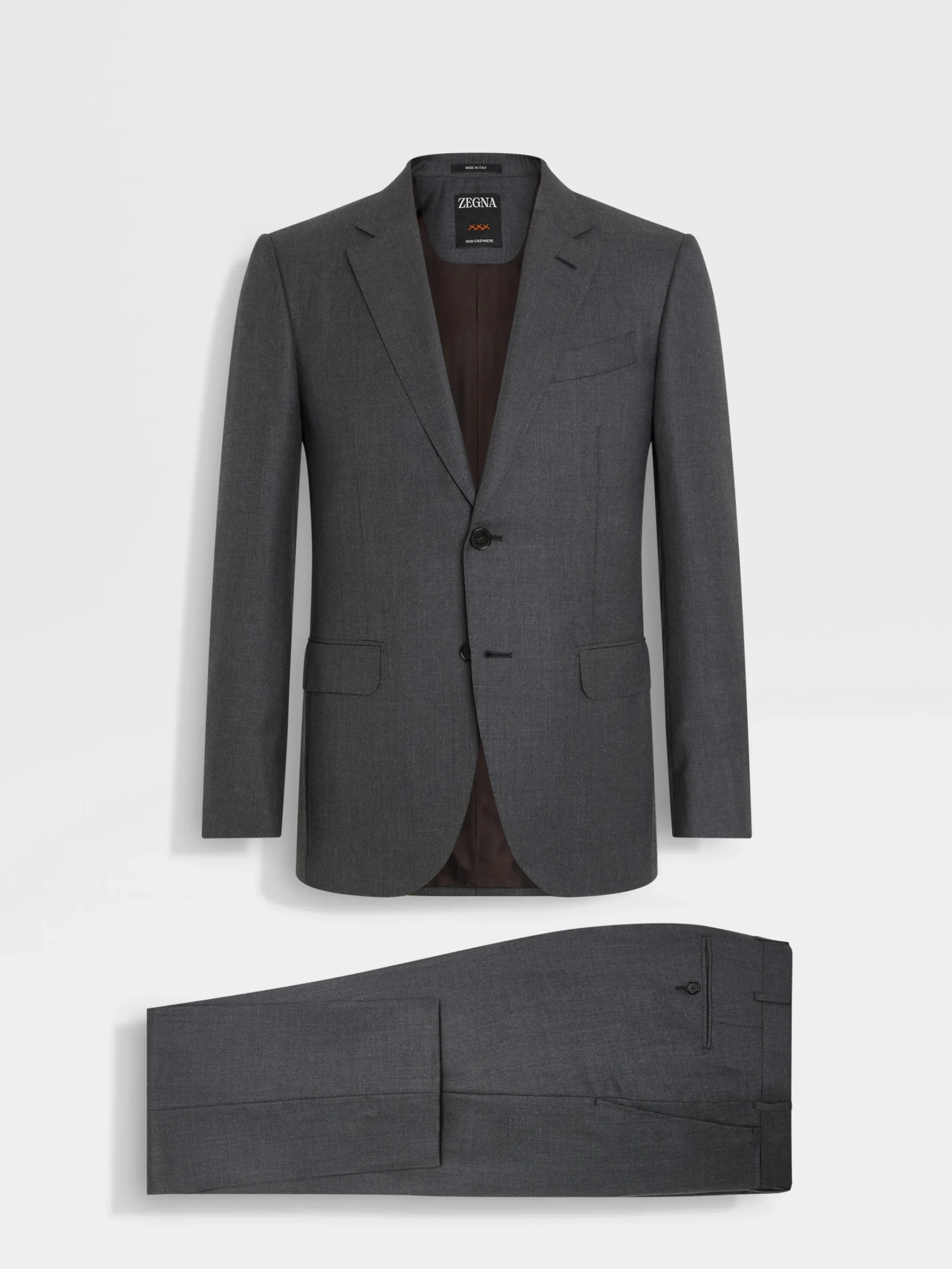 Suits>ZEGNA Oasi Cashmere Suit Grey