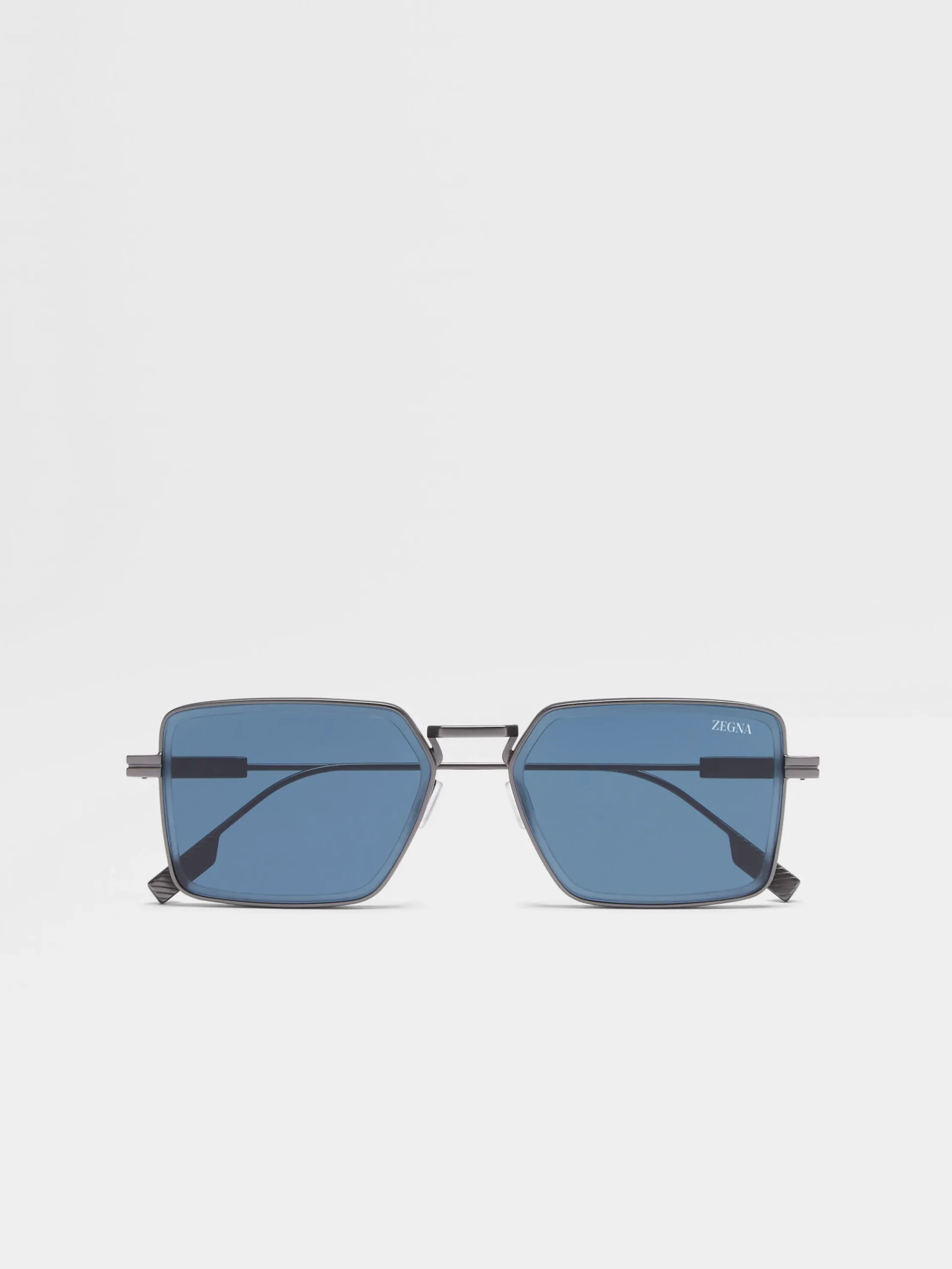 Sunglasses>ZEGNA Metal Sunglasses Gunmetal