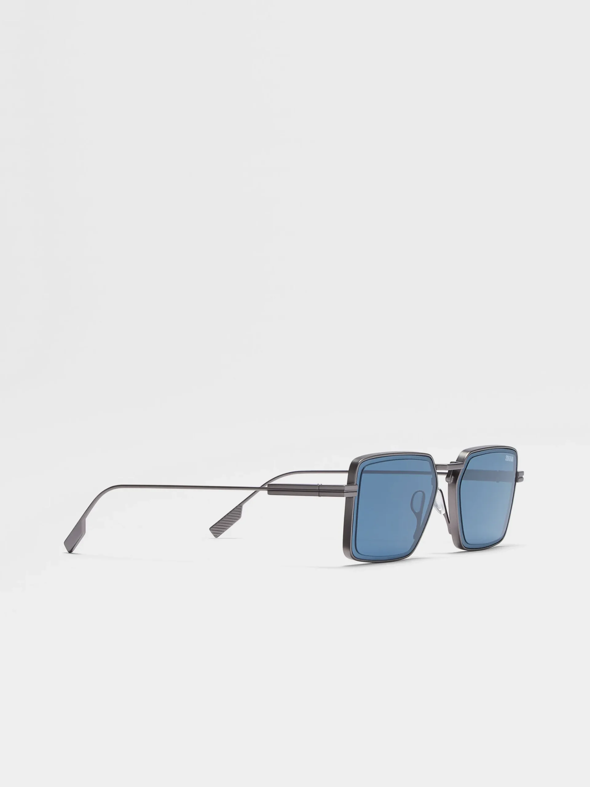 Sunglasses>ZEGNA Metal Sunglasses Gunmetal