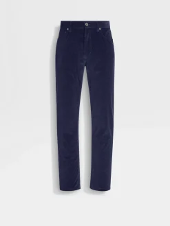 Jeans>ZEGNA Ink Blue Cashco Roccia Pants InkBlue