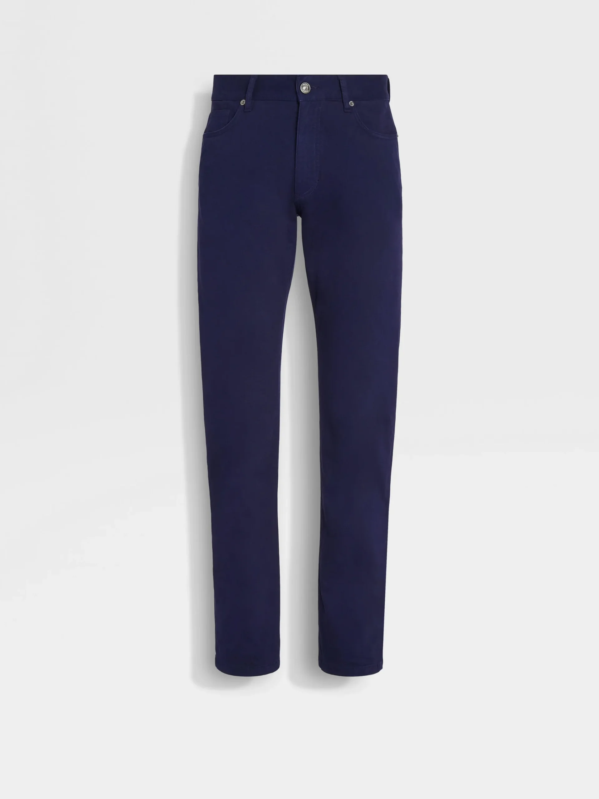 Jeans>ZEGNA Ink Blue Cotton Roccia Pants InkBlue