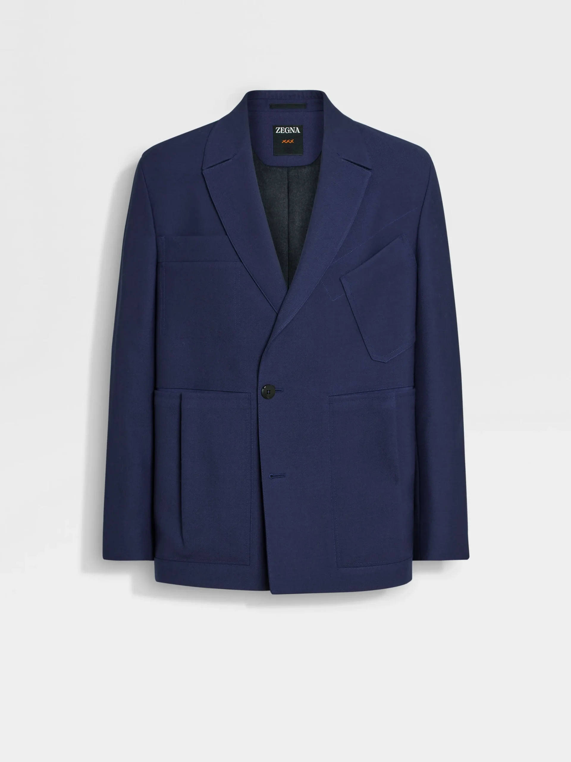 Travel In Style|Blazers>ZEGNA Ink Blue Wool Jacket InkBlue