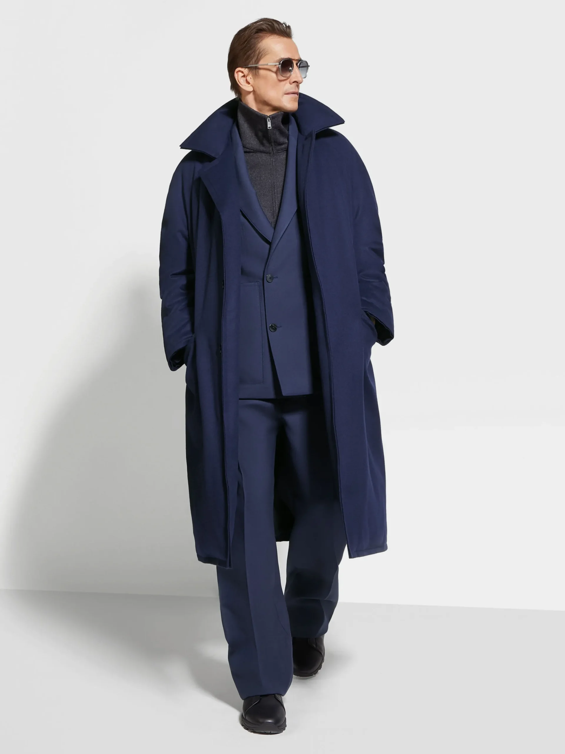 Travel In Style|Blazers>ZEGNA Ink Blue Wool Jacket InkBlue