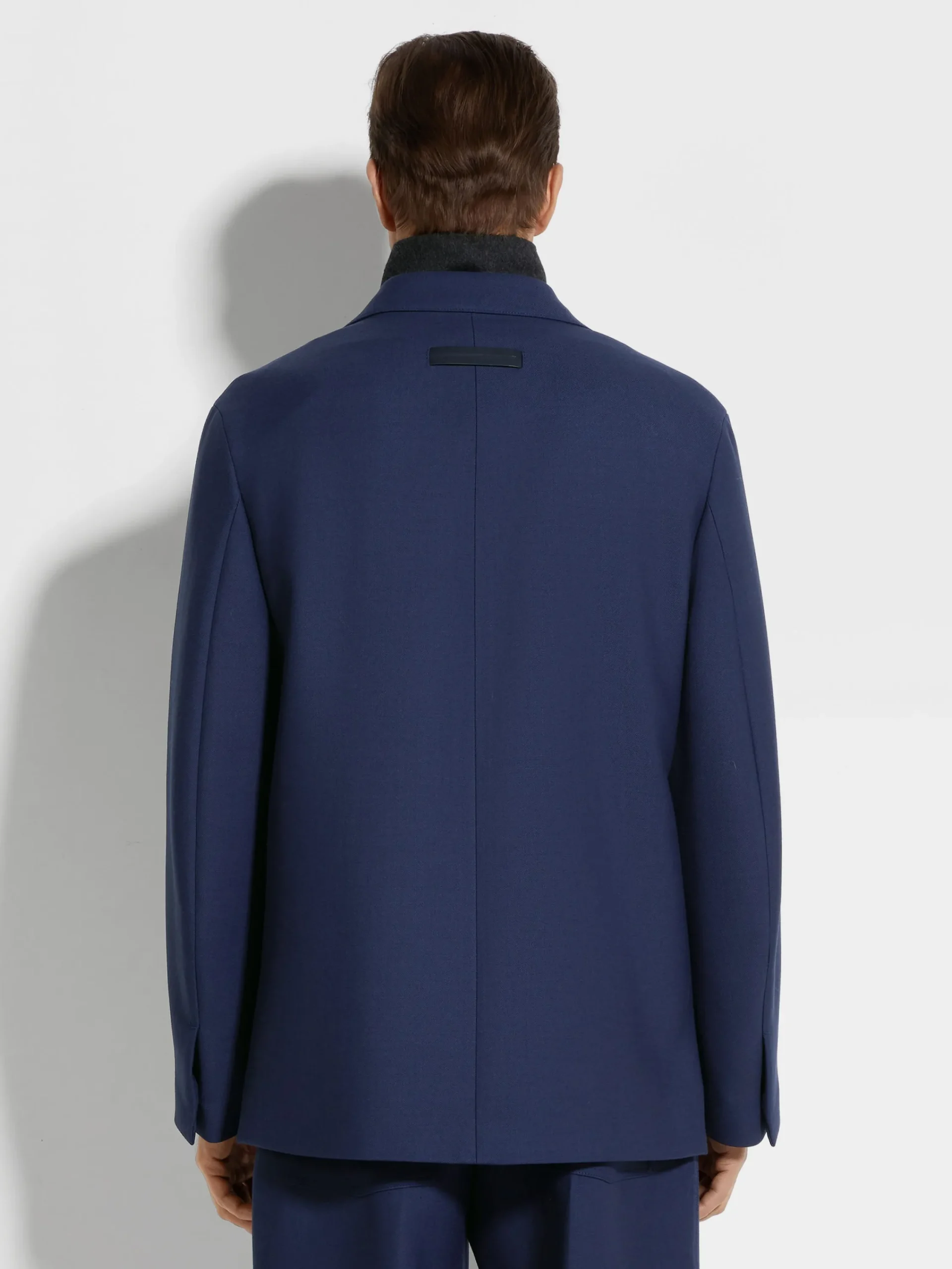Travel In Style|Blazers>ZEGNA Ink Blue Wool Jacket InkBlue