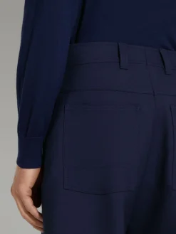 Travel In Style|Pants>ZEGNA Ink Blue Wool Pants InkBlue