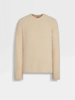 Sweaters>ZEGNA Light Beige Oasi Cashmere Crewneck LightBeige