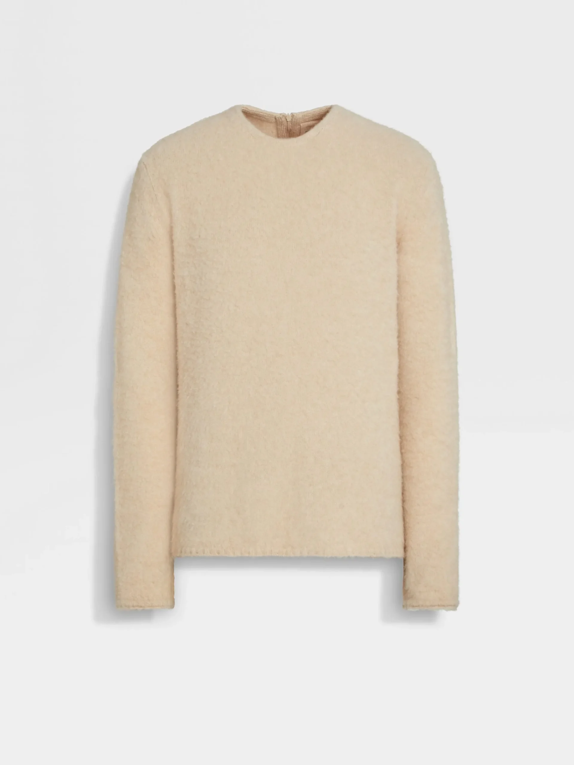 Sweaters>ZEGNA Light Beige Oasi Cashmere Crewneck LightBeige