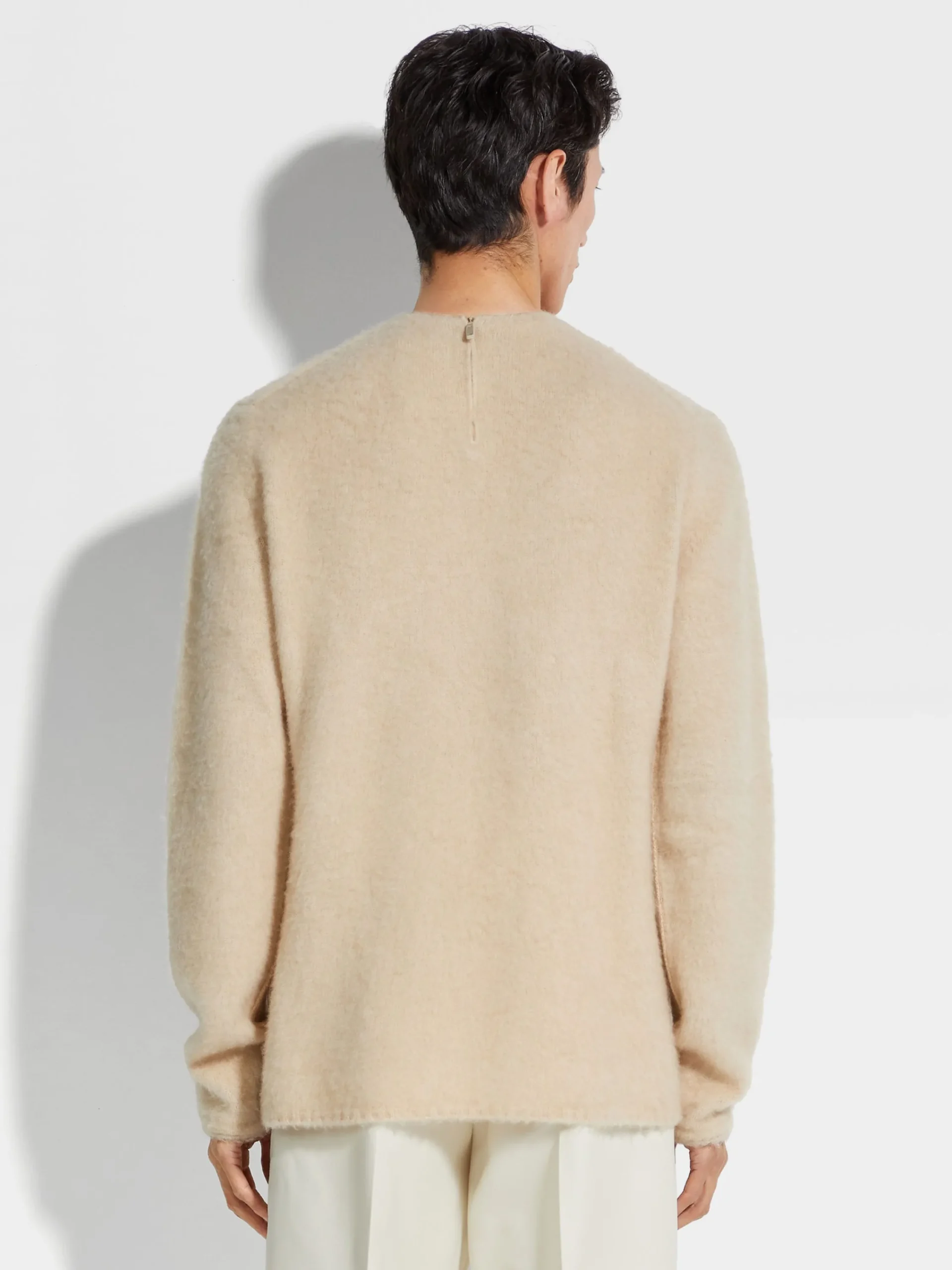 Sweaters>ZEGNA Light Beige Oasi Cashmere Crewneck LightBeige