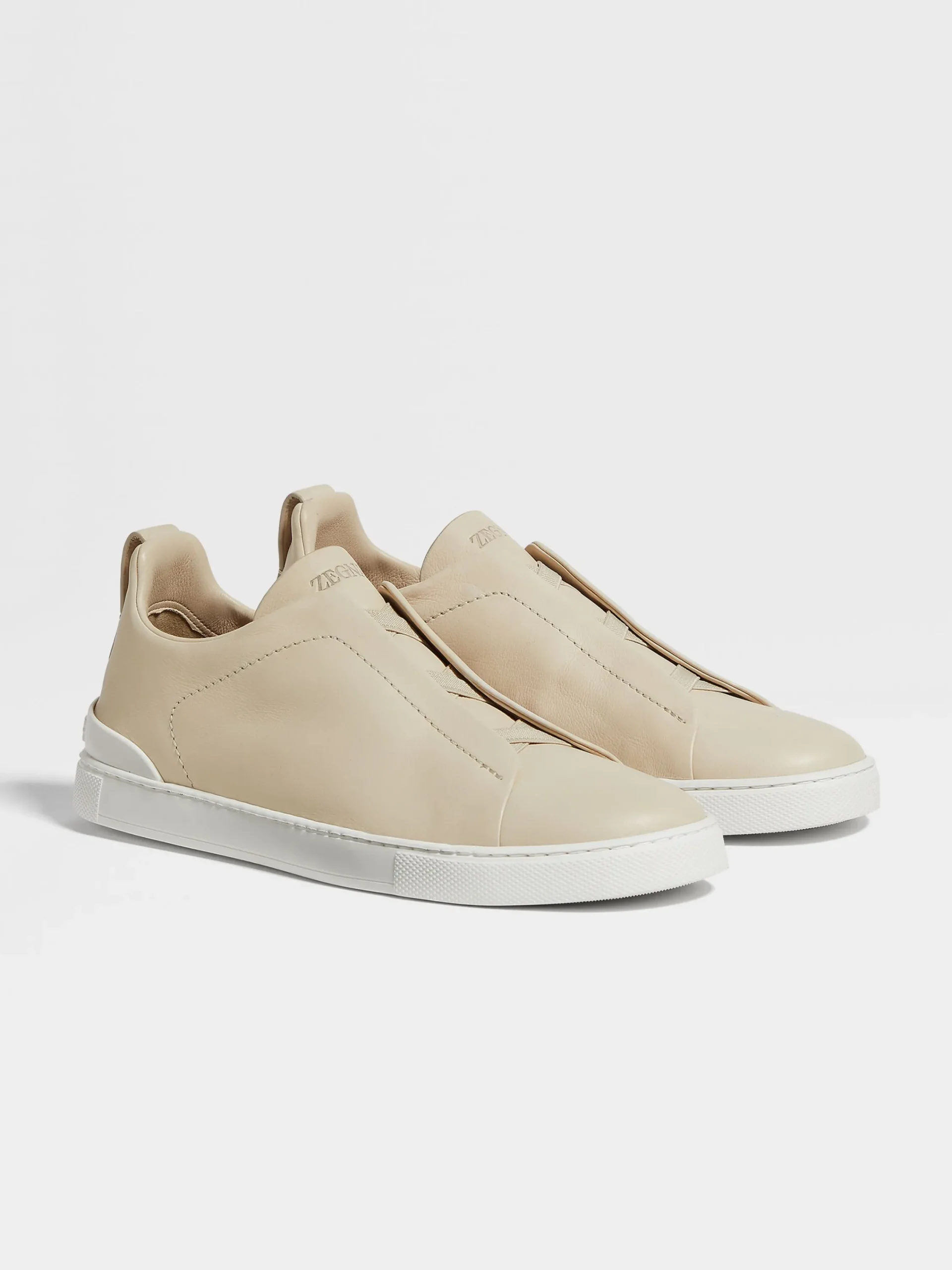 Travel In Style|Sneakers>ZEGNA Light Beige Triple Stitch™ SECONDSKIN Sneakers LightBeige