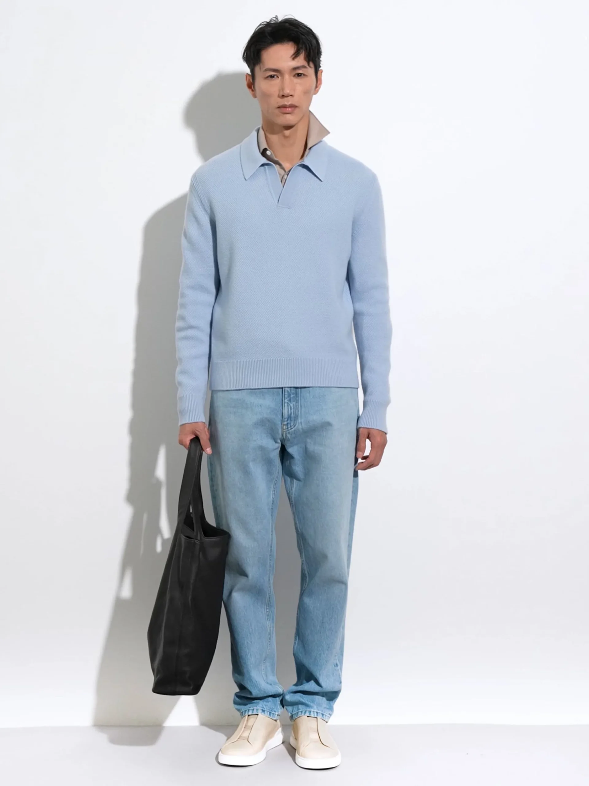 Travel In Style|Sneakers>ZEGNA Light Beige Triple Stitch™ SECONDSKIN Sneakers LightBeige