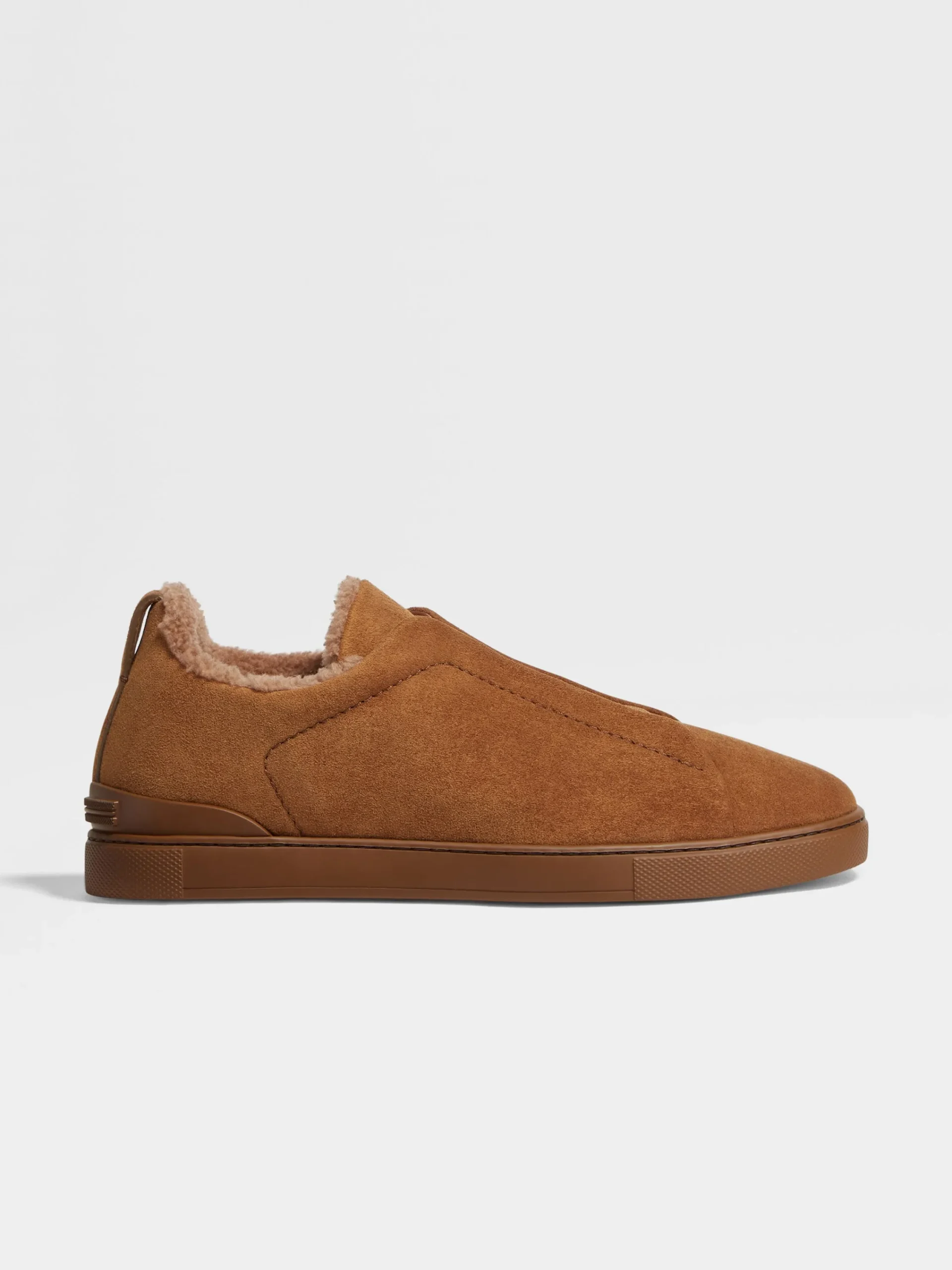 Sneakers>ZEGNA Light Brown Suede Triple Stitch™ Sneakers LightBrown