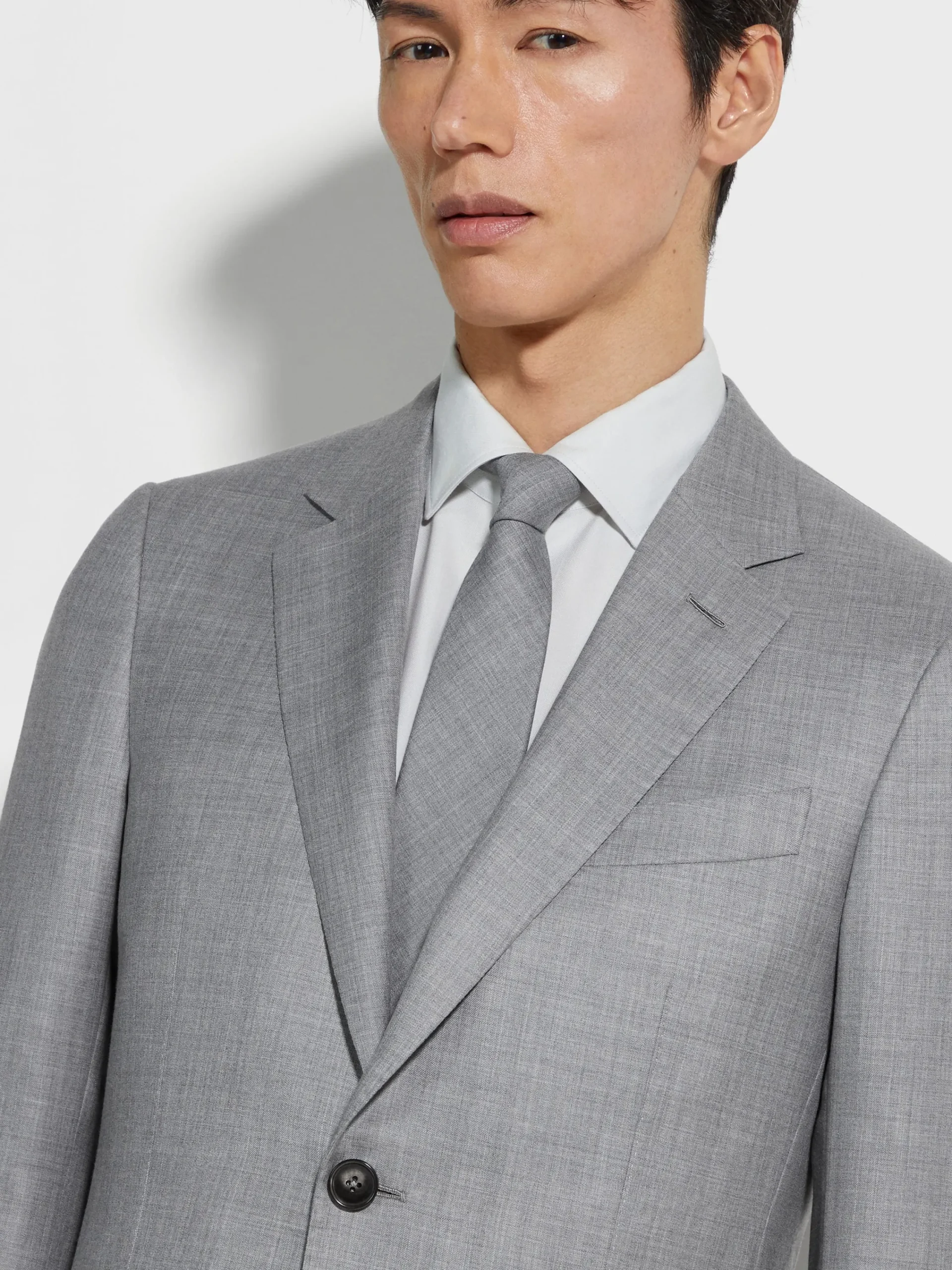 Suits>ZEGNA Light Grey Oasi Cashmere Suit LightGrey