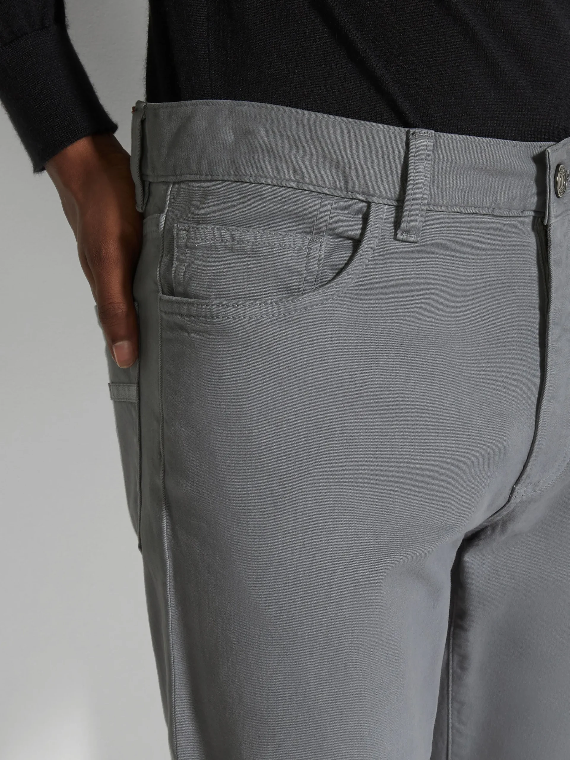 Jeans>ZEGNA Light Grey Stretch Cotton Roccia Jeans LightGrey