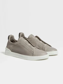 Travel In Style|Sneakers>ZEGNA Light Grey Triple Stitch™ SECONDSKIN Sneakers LightGrey