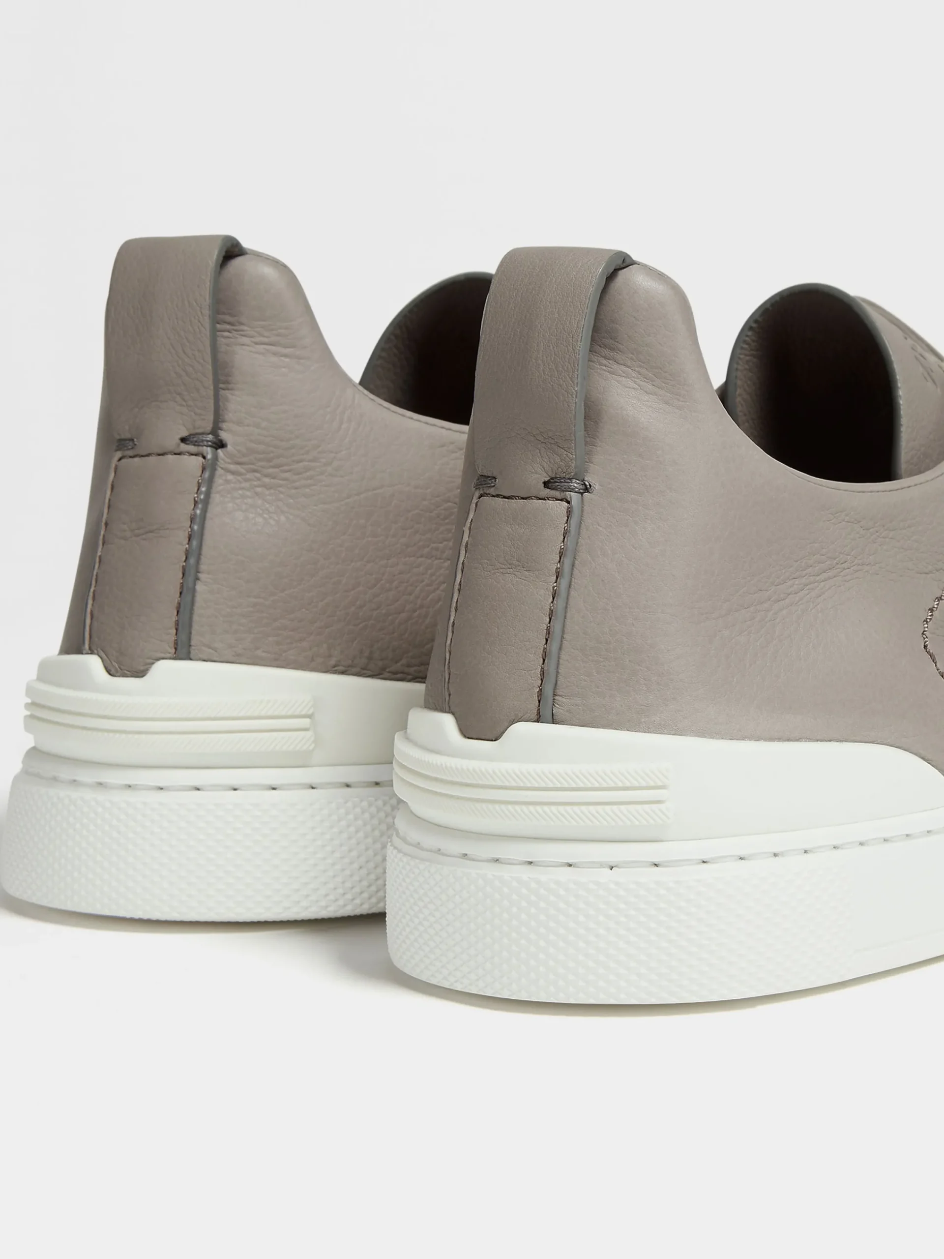 Travel In Style|Sneakers>ZEGNA Light Grey Triple Stitch™ SECONDSKIN Sneakers LightGrey