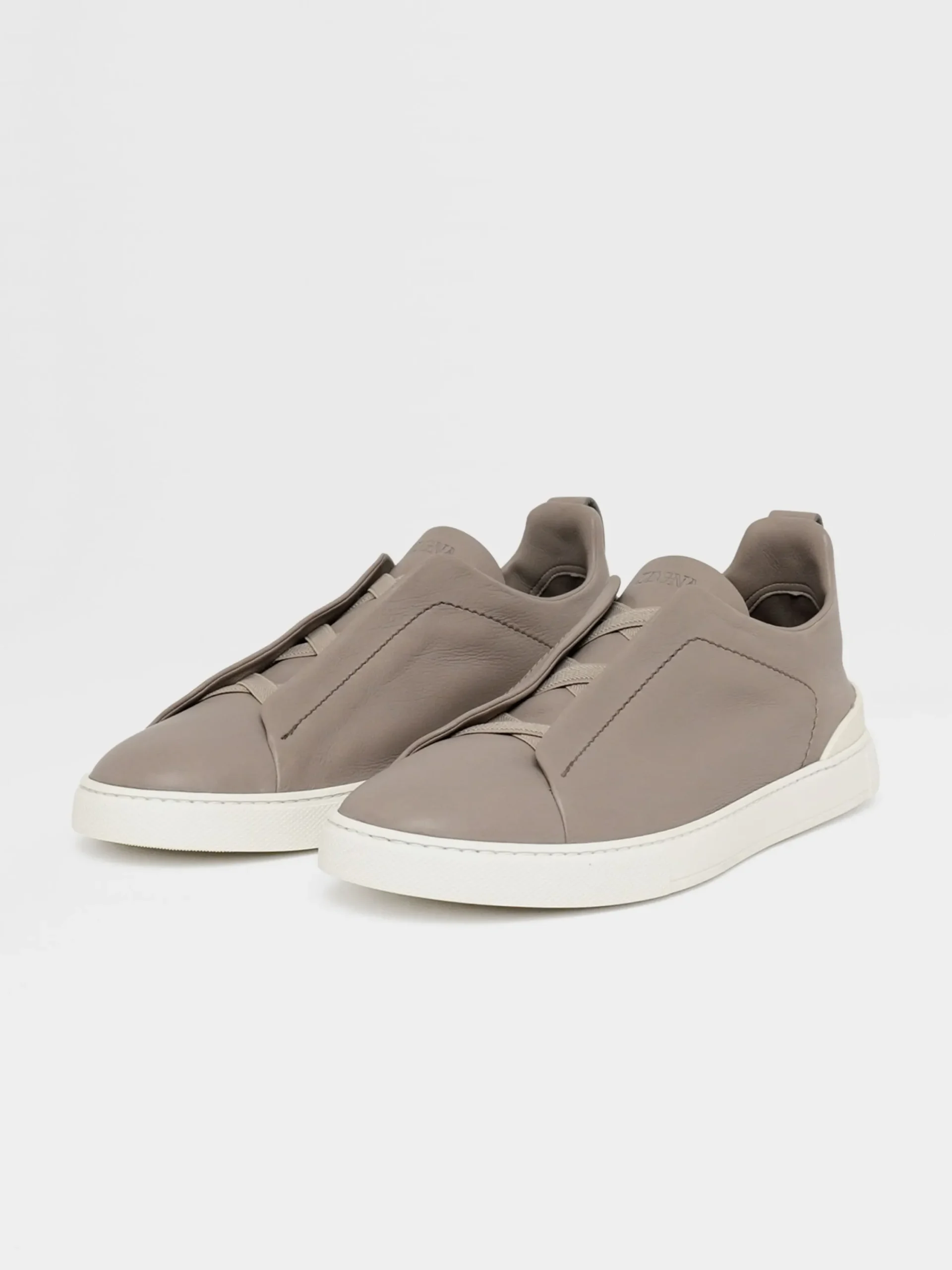 Travel In Style|Sneakers>ZEGNA Light Grey Triple Stitch™ SECONDSKIN Sneakers LightGrey