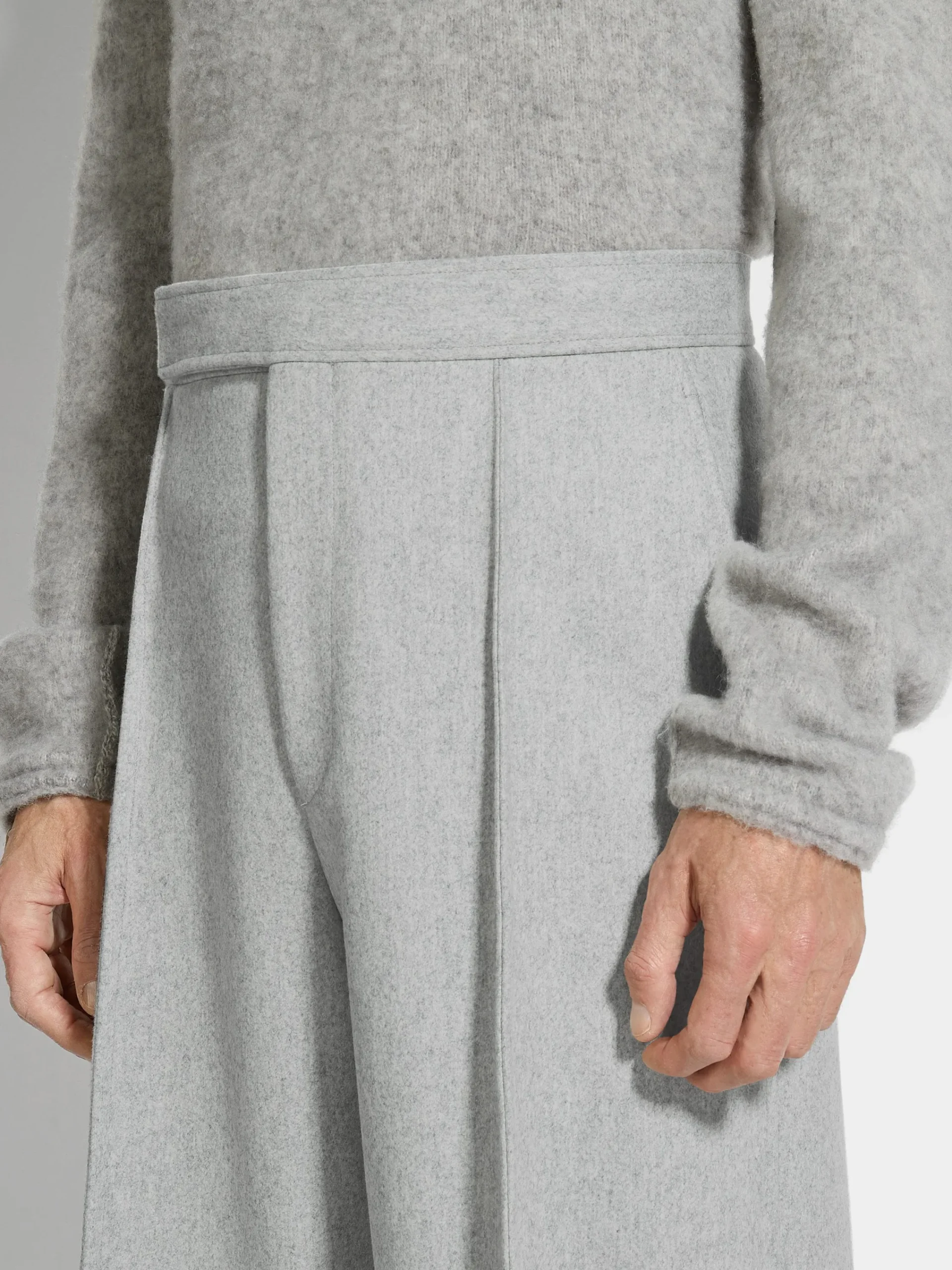 Travel In Style|Pants>ZEGNA Light Grey Trofeo™ Cashmere Pants LightGrey