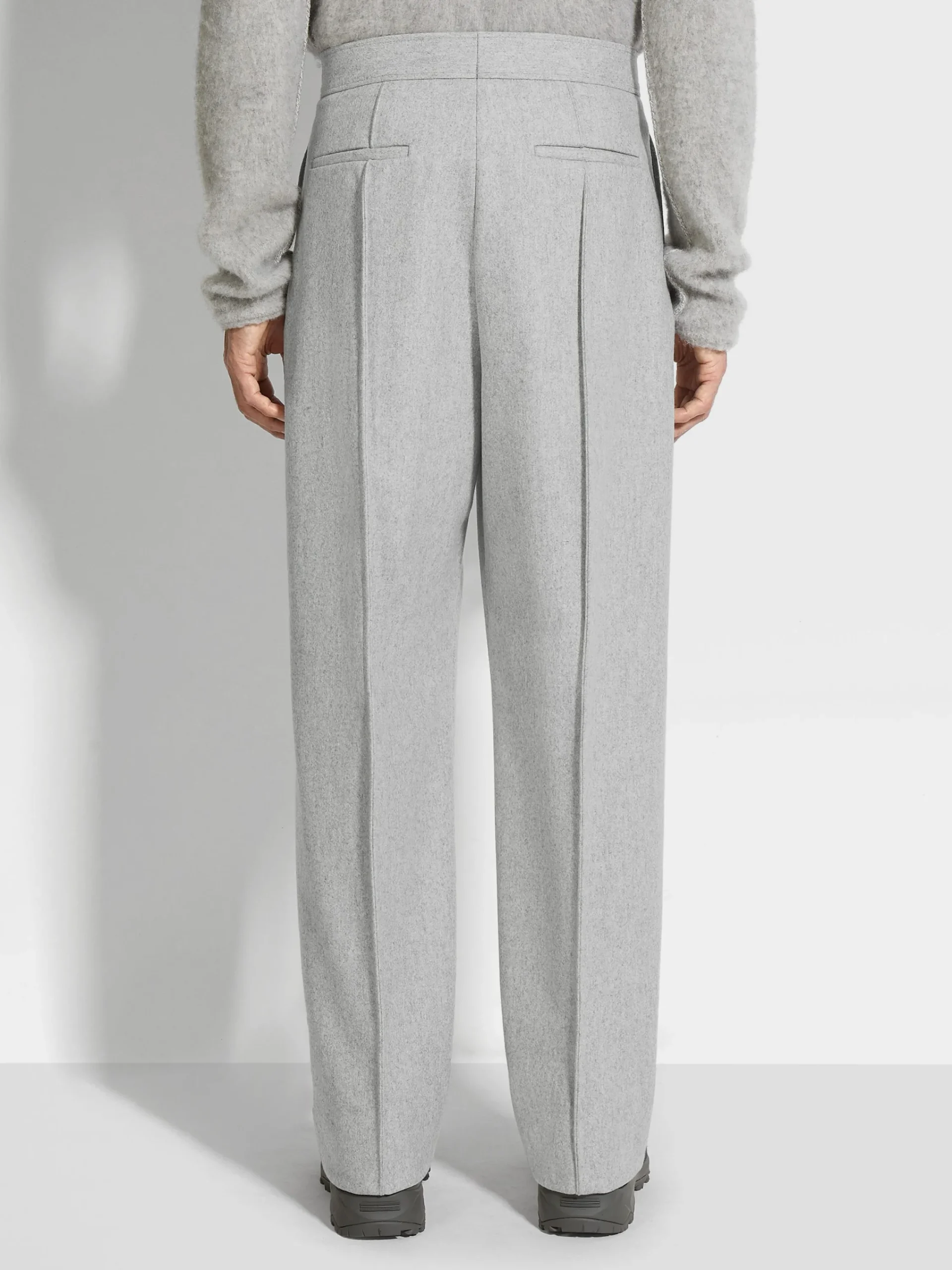 Travel In Style|Pants>ZEGNA Light Grey Trofeo™ Cashmere Pants LightGrey