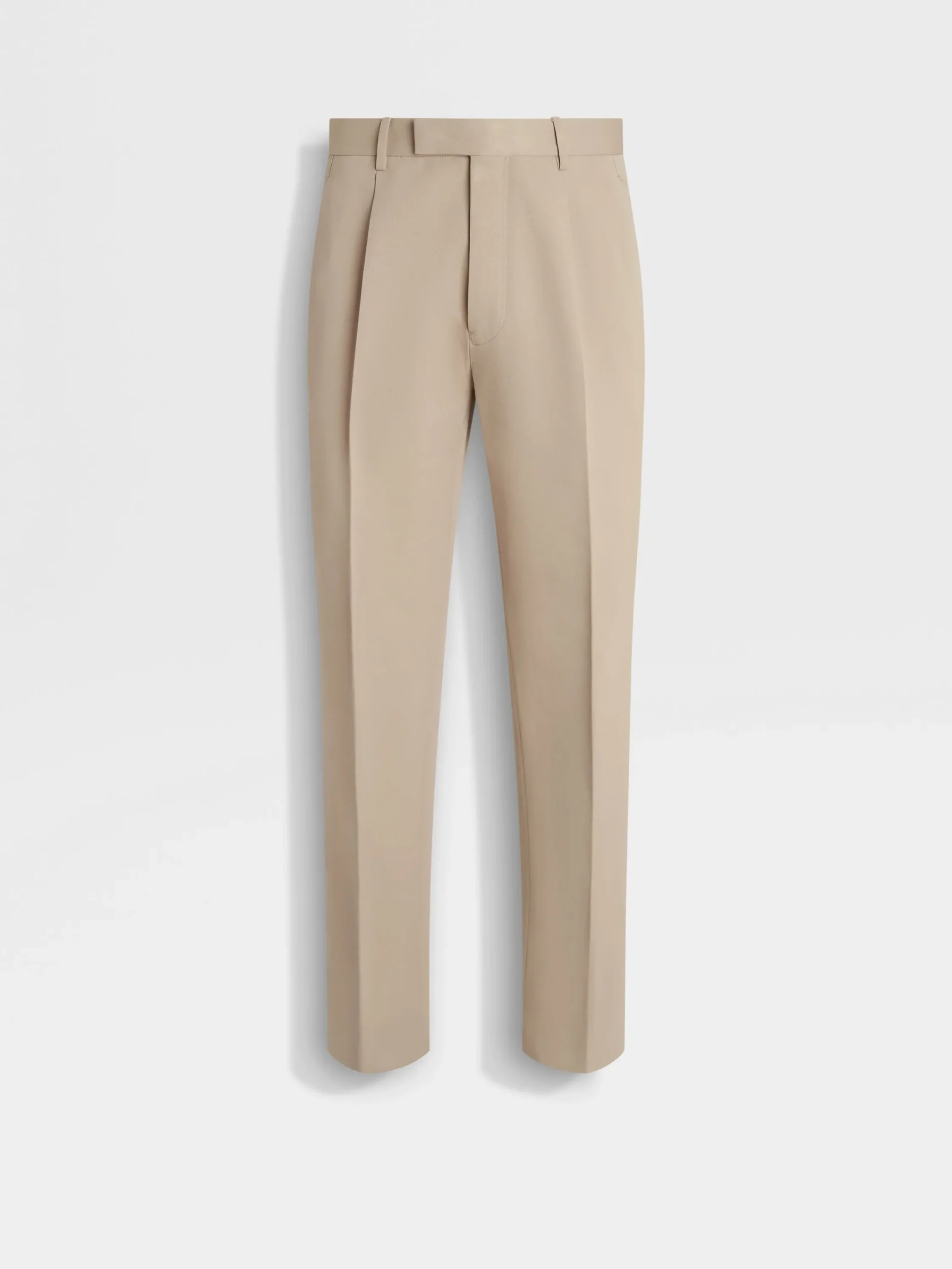 Travel In Style|Pants>ZEGNA Light Taupe Cotton and Wool Pants LightTaupe