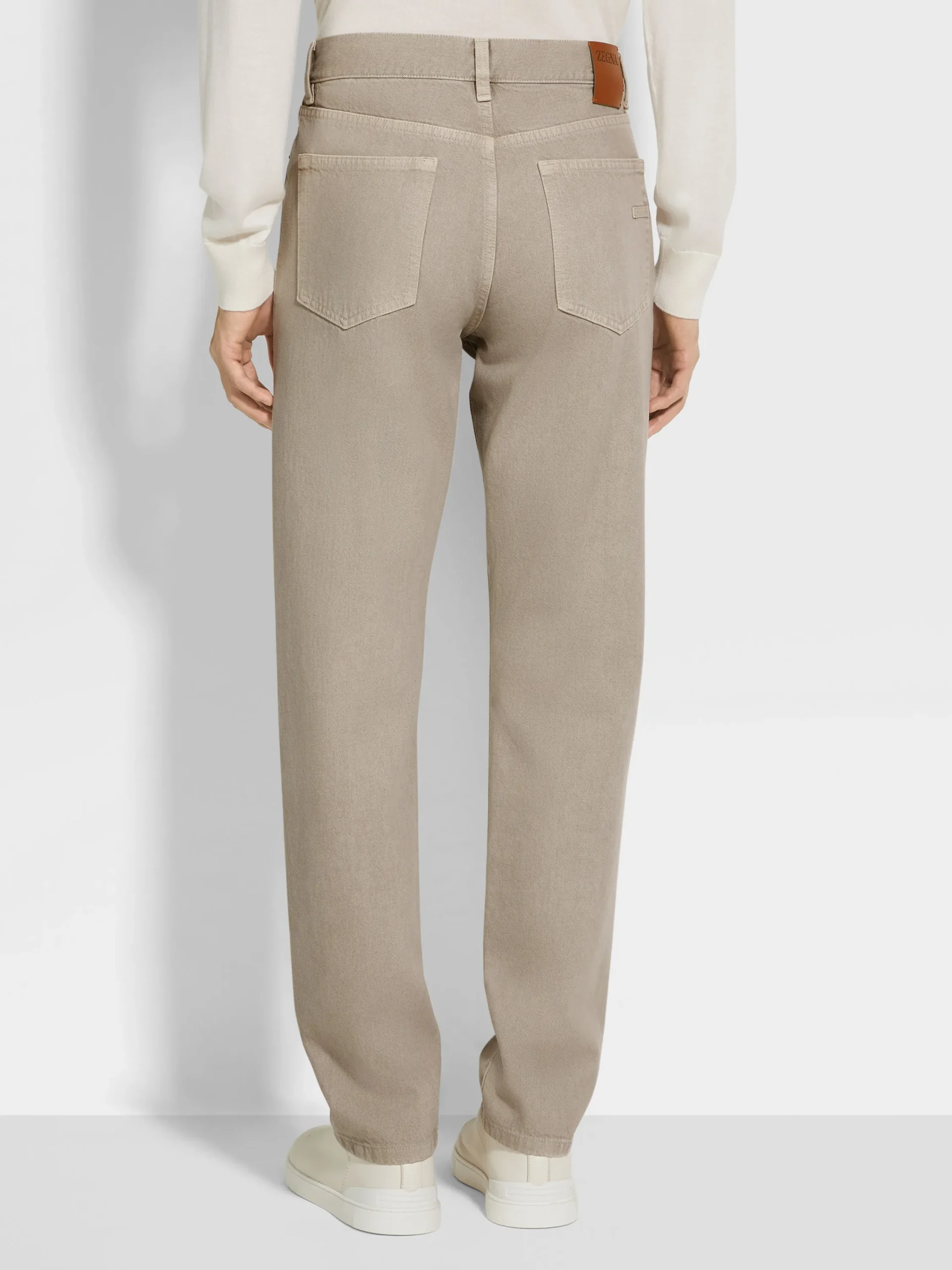 Travel In Style|Jeans>ZEGNA Light Taupe Cotton Roccia Jeans LightTaupe