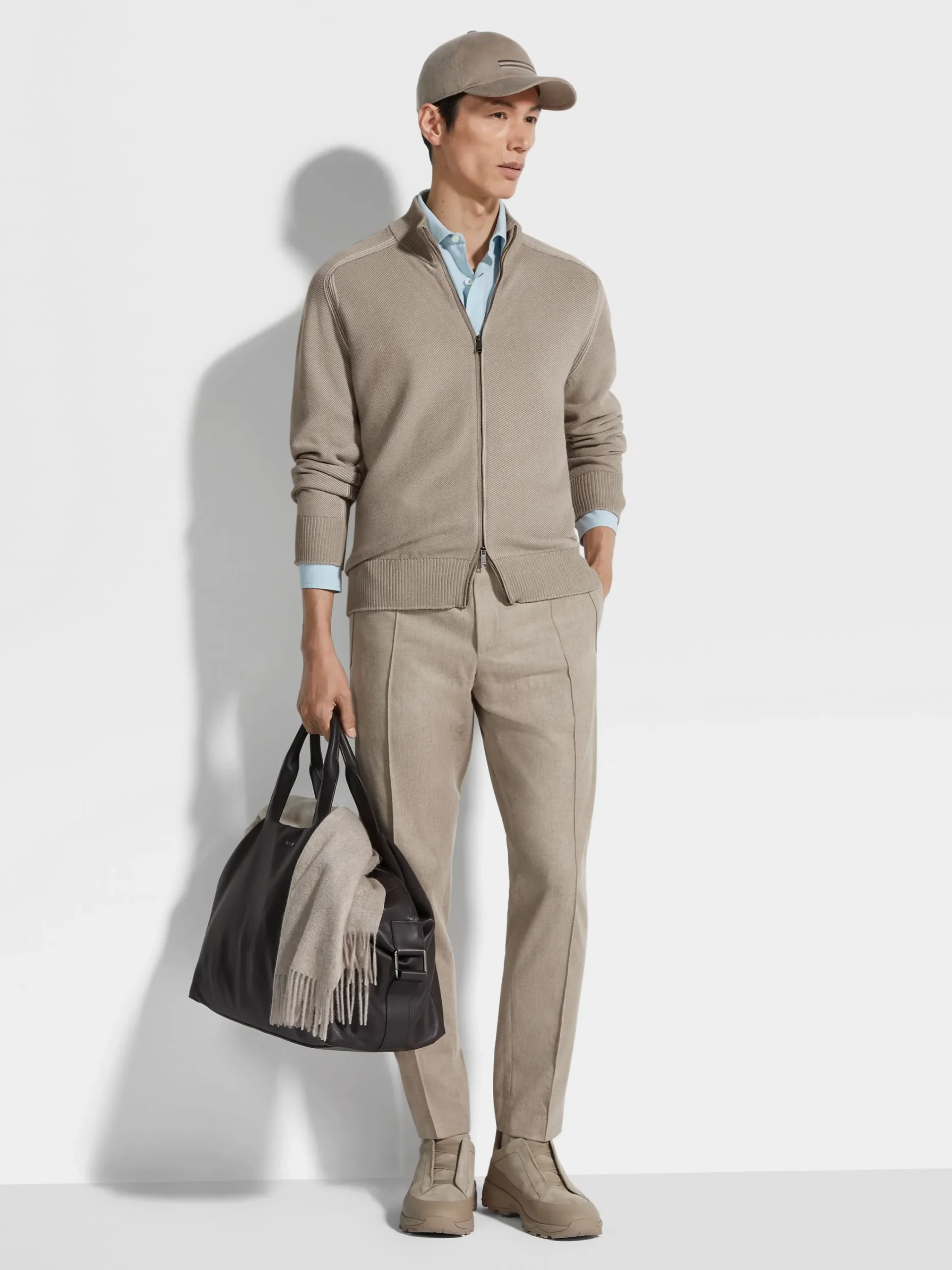 Joggers And Sweatshirts>ZEGNA Light Taupe 15milmil15 Wool Joggers LightTaupe