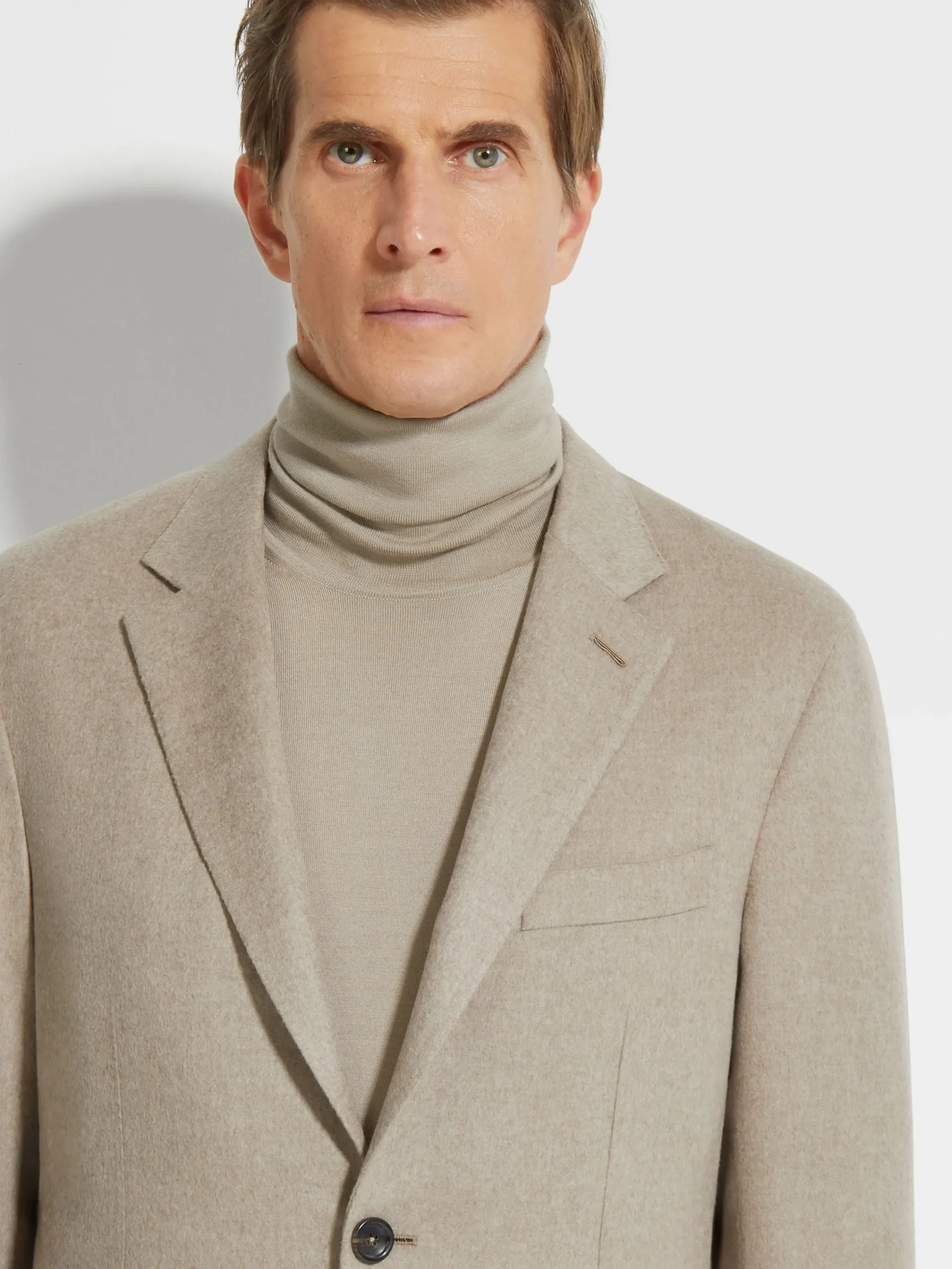 Blazers>ZEGNA Light Taupe Oasi Cashmere Jacket LightTaupe