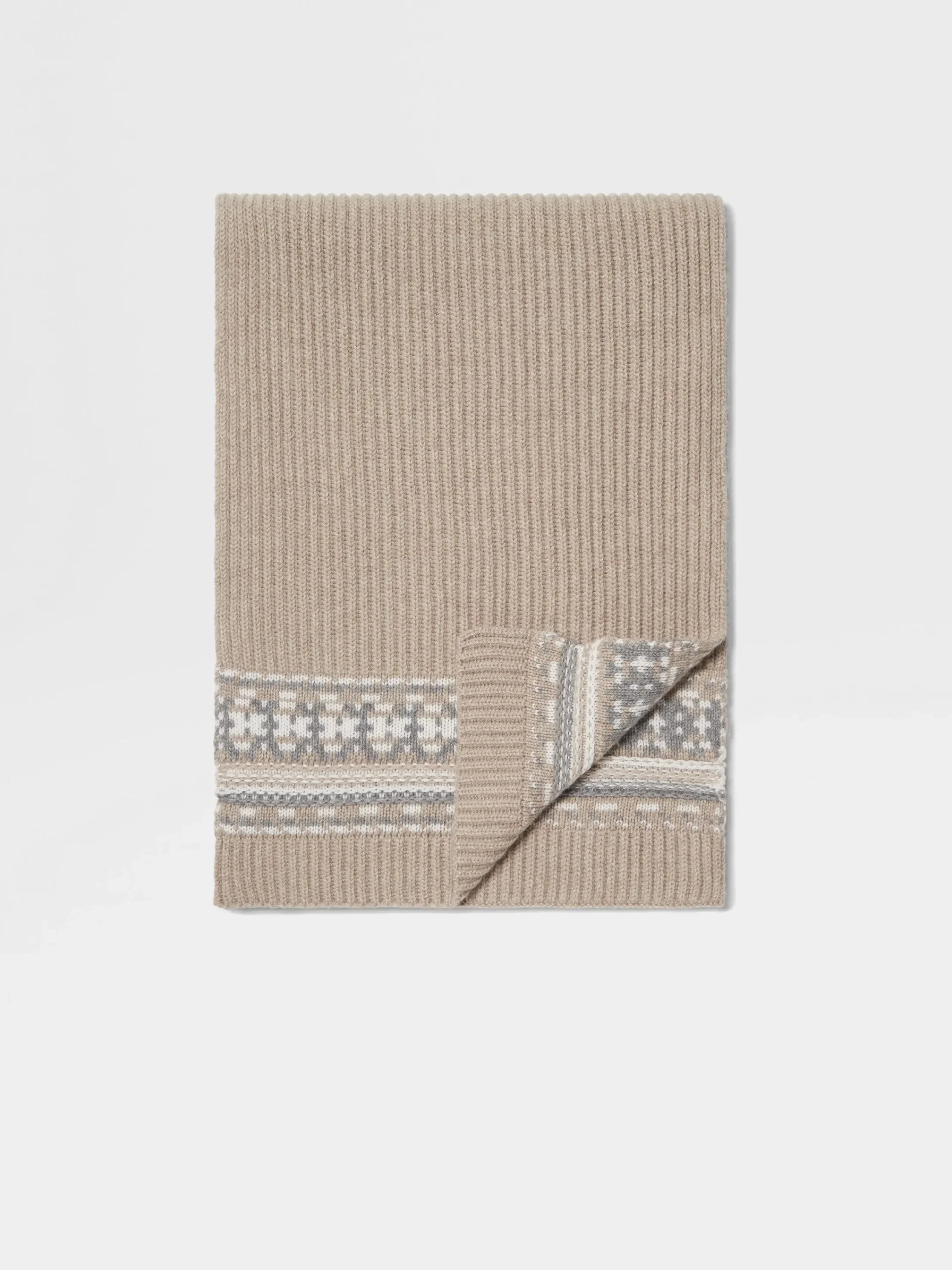 Small Gifts|Travel In Style>ZEGNA Light Taupe Oasi Cashmere Scarf LightTaupe
