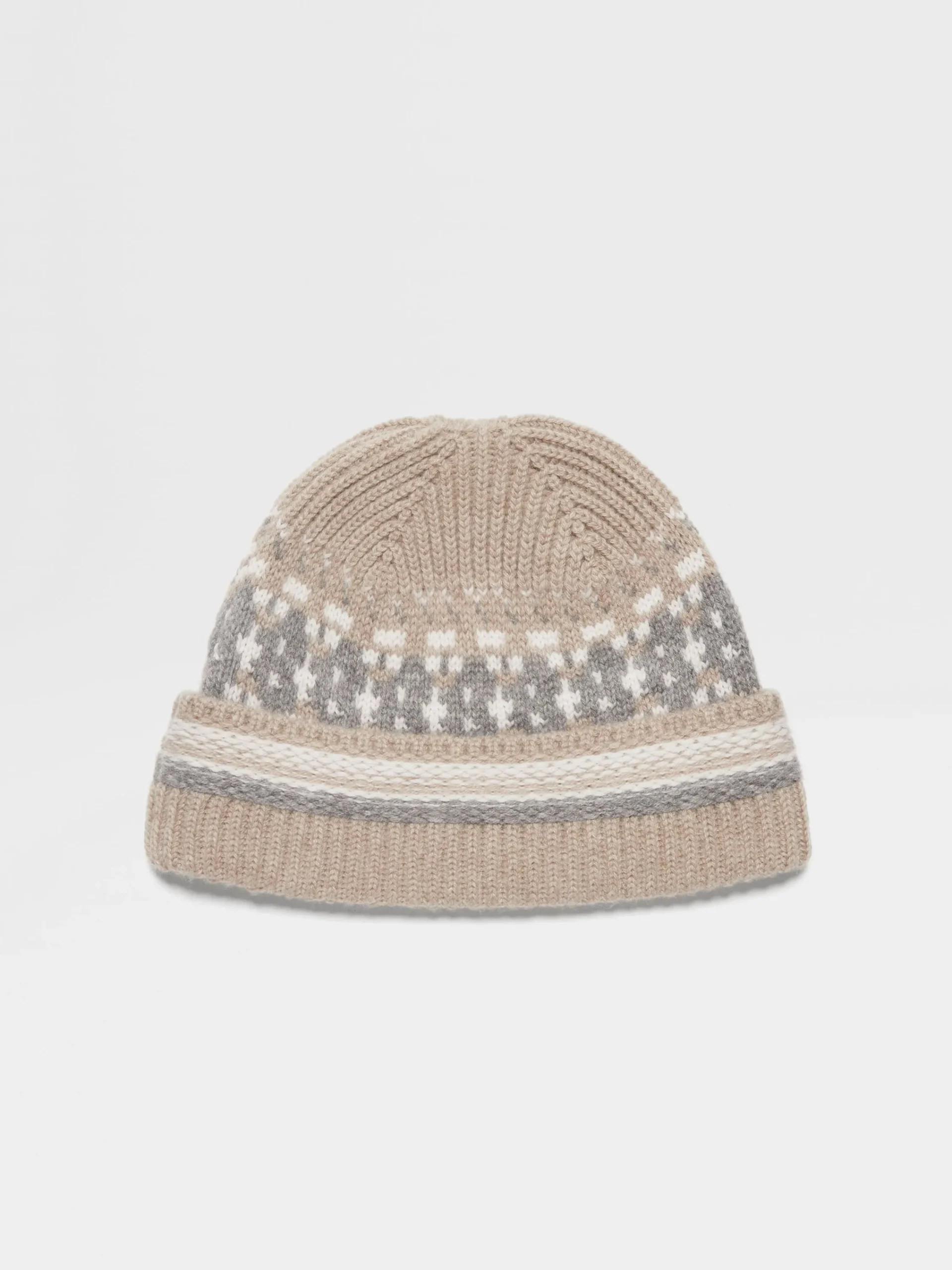 Small Gifts|Soft Accessories>ZEGNA Light Taupe Oasi Cashmere Beanie LightTaupe